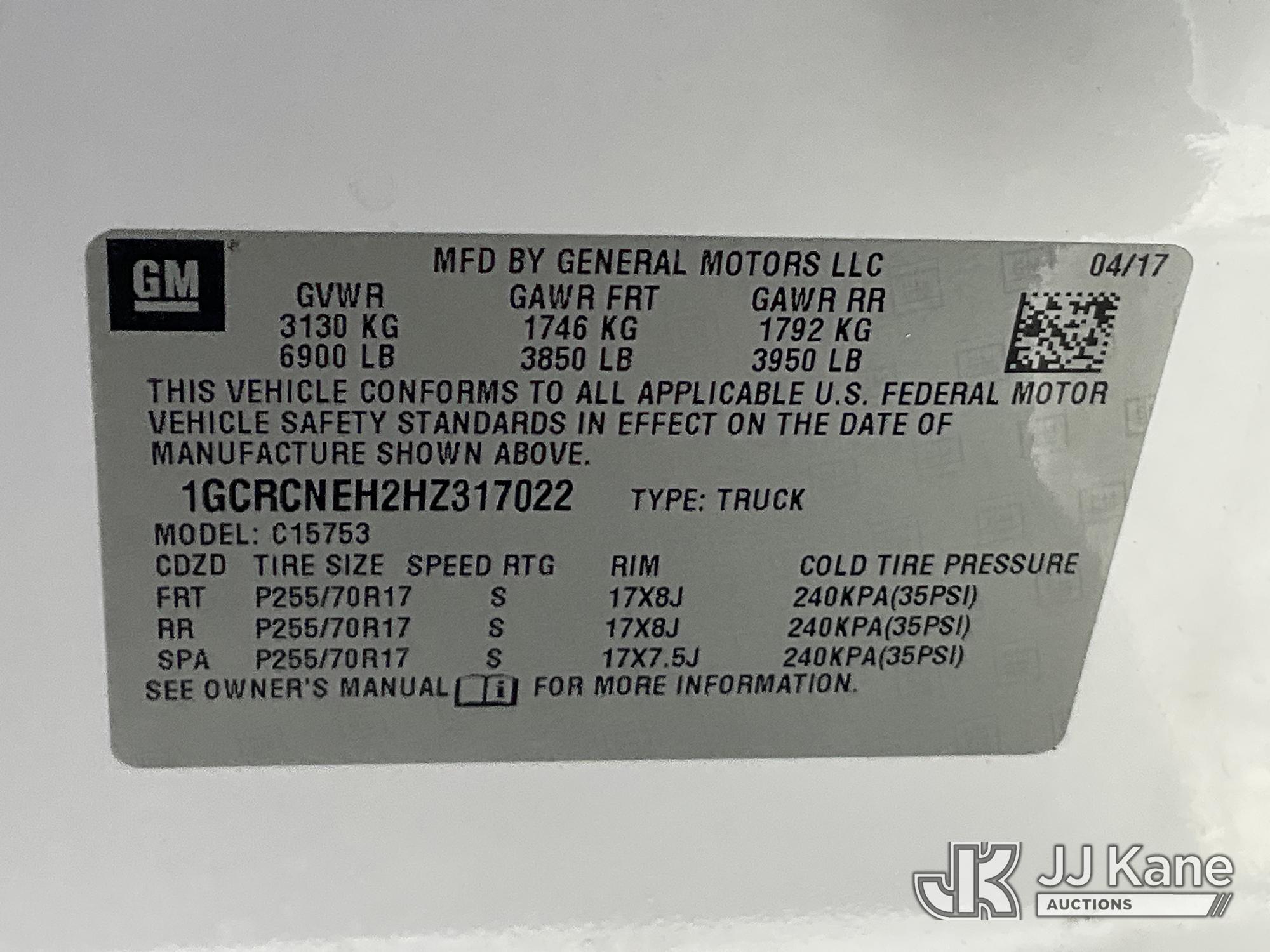2017 Chevrolet SILVERADO 1500
