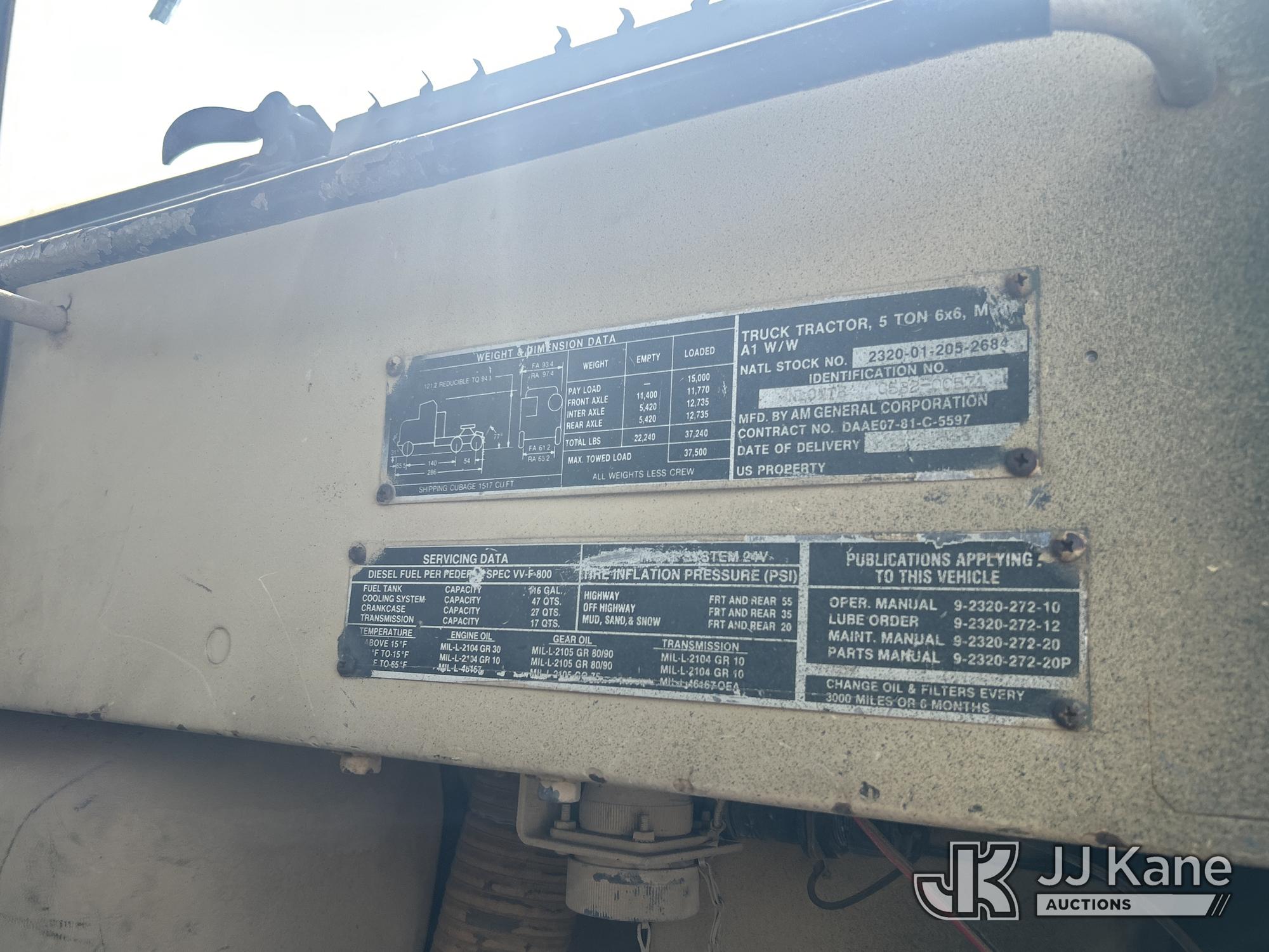 1984 Am General 5 Ton 6x6