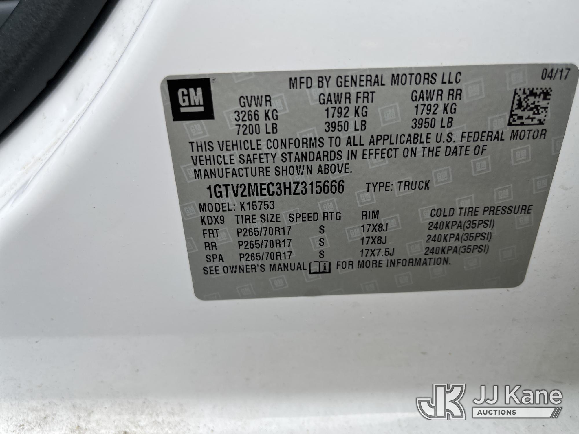 2017 GMC SIERRA 1500 4X4