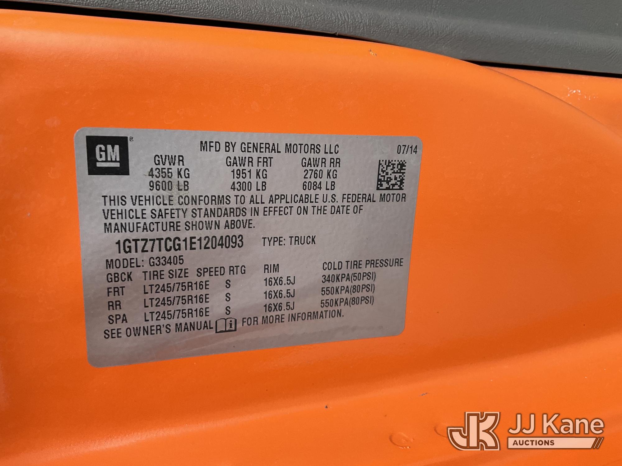 2014 GMC SAVANA G3500