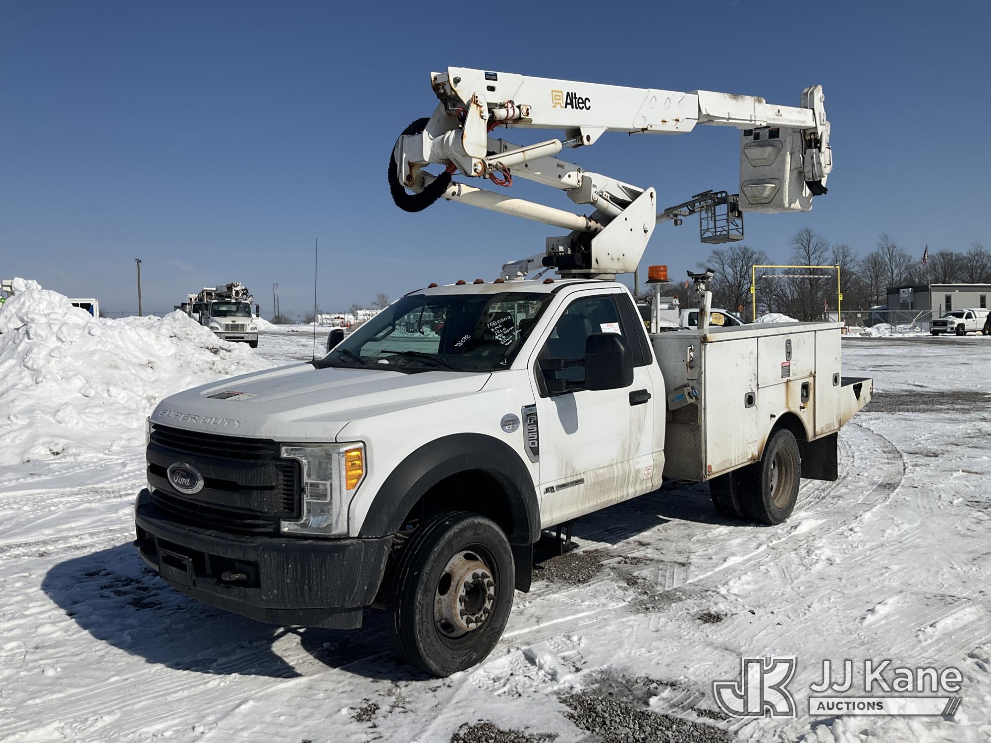 Altec AT37G Articulating & Telescopic Bucket On 2017 Ford F-550 Service ...