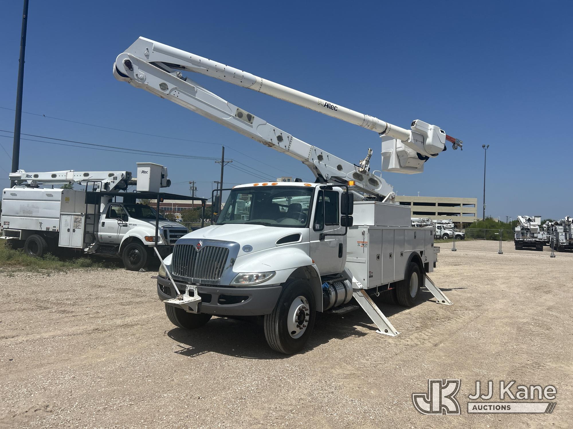 Altec AA55-MH, Material Handling Bucket Truck rear mounted on 2018 International 4300 Utility Truck
