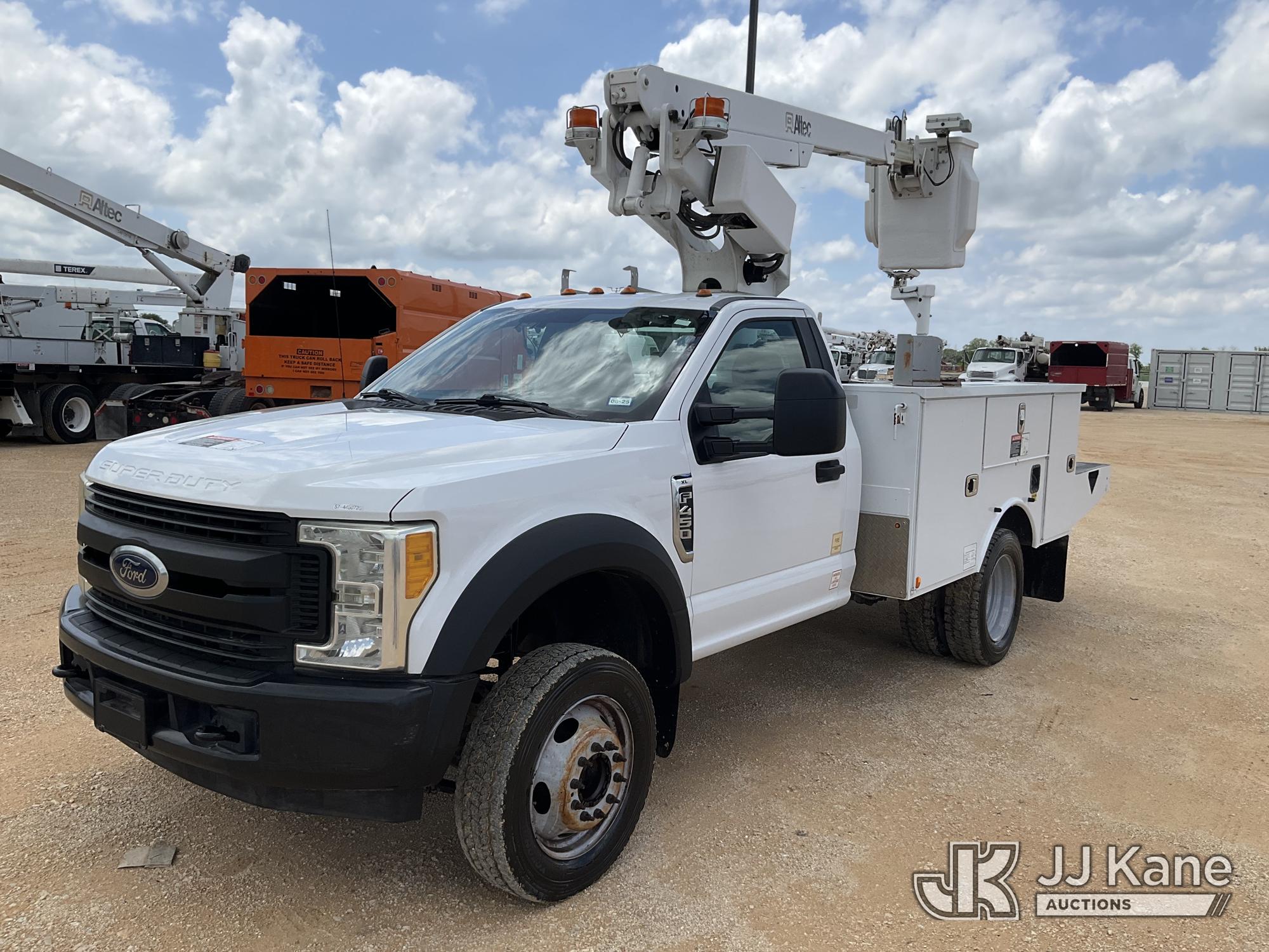Altec AT200-A, Telescopic Non-Insulated Bucket Truck mounted behind cab on 2017 Ford F-450 SD Service Truck