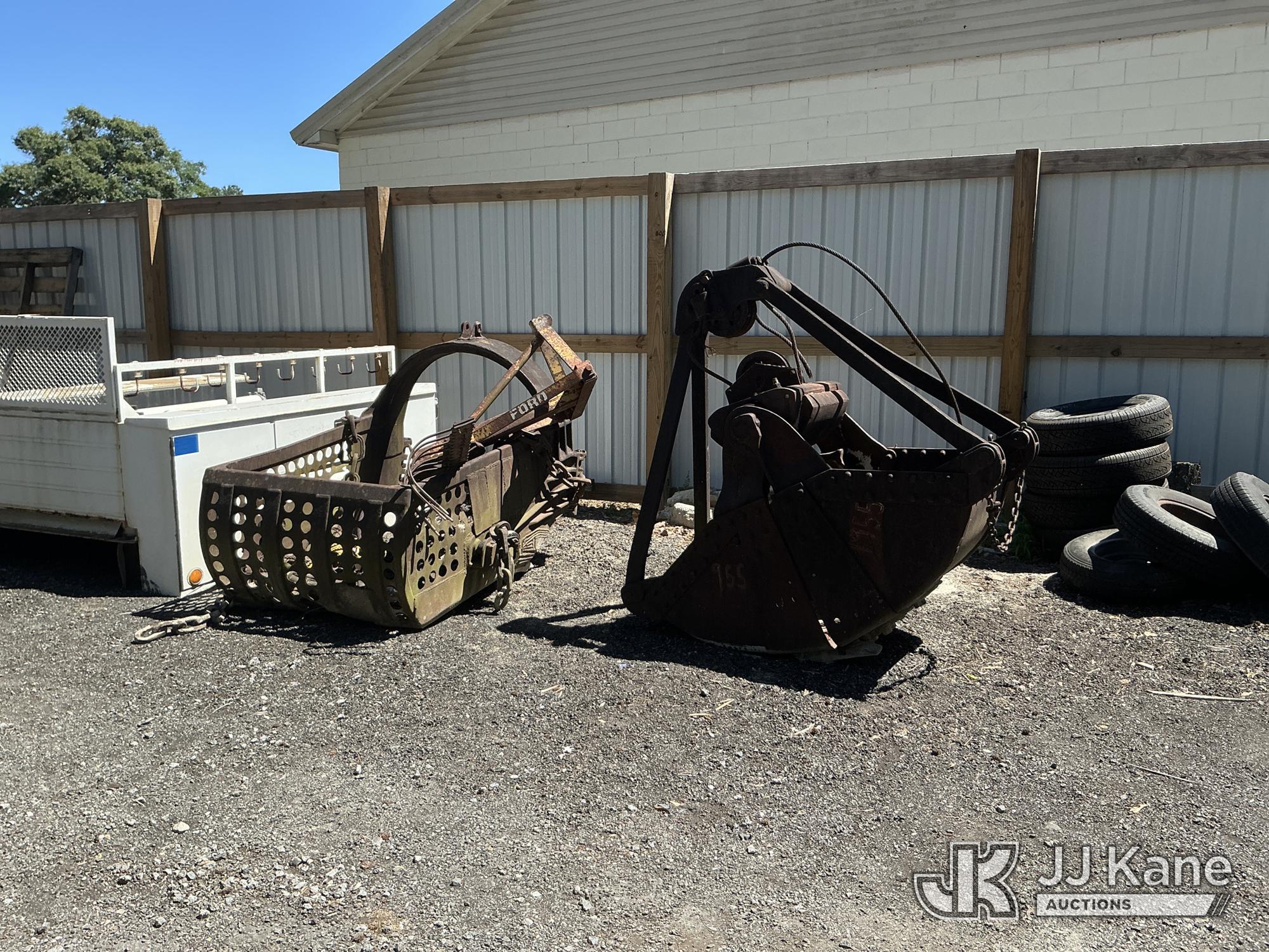 Clamshell & Three Dredging Buckets (Conditions Unknown) NOTE: This unit is being sold AS IS/WHERE IS via Timed Auction and is located in Moncks Corner