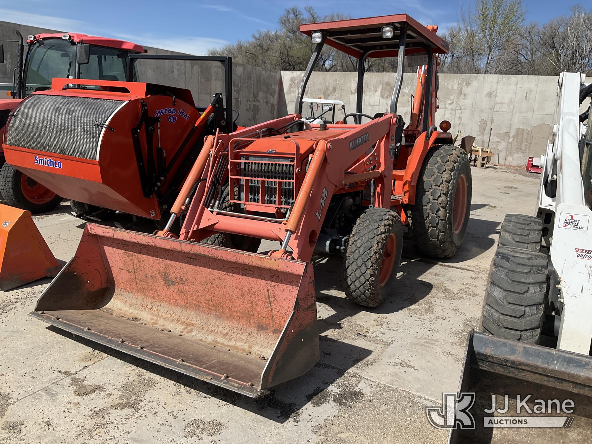 Kubota L48 4x4 Tractor Loader Backhoe, Municipality Owned & Maintained