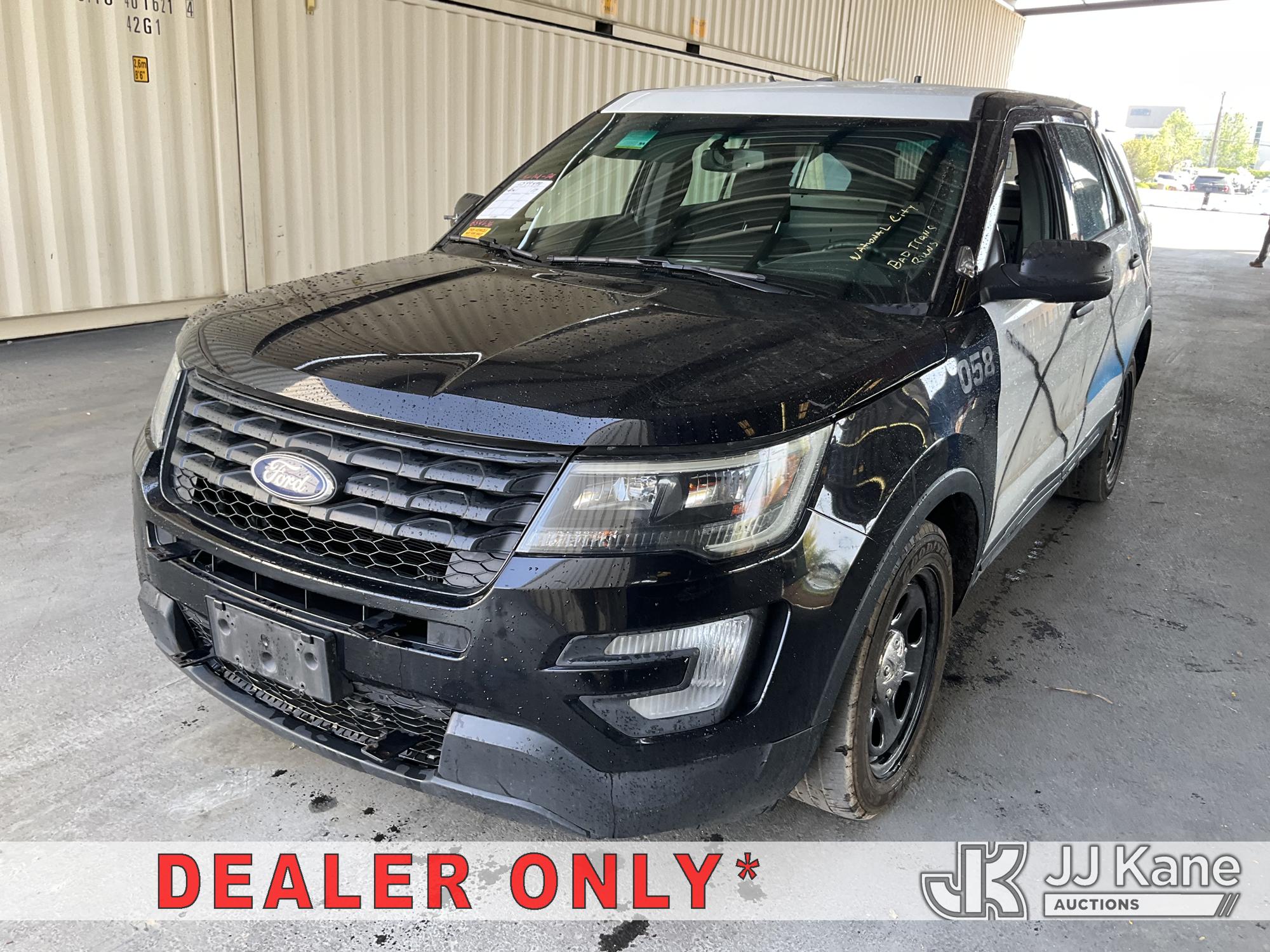 2017 Ford Explorer Police 4WD 4-Door Sport Utility Vehicle, Open Manufacturer Recall Number 25S53 (Remedy Not Yet Available)IN YOUR VEHICLE, THE DRIVER AND FRONT PASSENGER DOOR B-PILLAR TRIM APPLIQUES MAY BECOME PARTIALLY OR FULLY DETACHED. YOU MAY VISUALLY NOTICE THE B-PILLAR TRIM APPLIQUES SEPARATING FROM THE TOP OF THE FRONT DOORS WHEN ENTERING EXITING THE VEHICLE AND OR HEAR WIND NOISE AND RATTLING NOISE AS YOU DRIVE., but a remedy for this recall does not appear to be available. Dealer is not authorized to perform the recall repair. Periodically contact the manufacturer or check the VIN on the NHTSA website at www.safercar.govivin to determine whether a remedy for the recall is available. As soon as a remedy is available, arrange to have the recall remedied with a dealer from that make of car to make such repair.