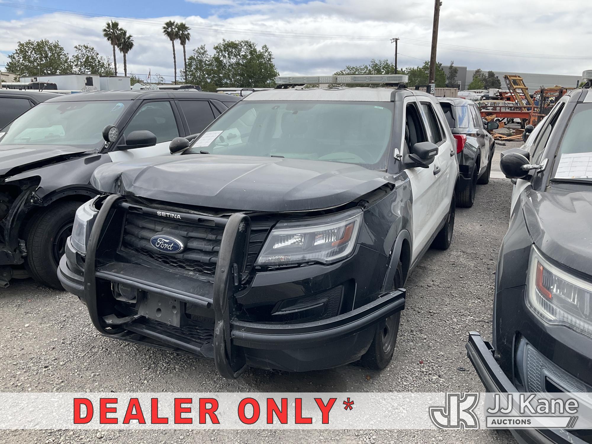 2019 Ford Explorer Police 4WD 4-Door Sport Utility Vehicle, Open Manufacturer Recall Number 24S02 (Remedy Not Yet Available)IN SOME OF THE AFFECTED VEHICLES, IT MAY BE POSSIBLE THAT SOME OF THE EXTERIOR A-PILLAR APPLIQUE TRIM CLIP ATTACHMENTS ARE NOT PROPERLY ENGAGED DUE TO IMPROPER ASSEMBLY OR REPAIR. IF THIS OCCURS, THE A-PILLAR APPLIQUE TRIM, WHICH BORDERS THE RIGHT AND LEFT SIDE OF THE WINDSHIELD, MAY BE LOOSE, MISSING OR BECOME DETACHED., but a remedy for this recall does not appear to be available. Dealer is not authorized to perform the recall repair. Periodically contact the manufacturer or check the VIN on the NHTSA website at www.safercar.govivin to determine whether a remedy for the recall is available. As soon as a remedy is available, arrange to have the recall remedied with a dealer from that make of car to make such repair. Open Manufacturer Recall Number 26S08 (Remedy Not Yet Available)ON YOUR VEHICLE, THE REAR SUSPENSION TOE LINK COULD FRACTURE. IF A TOE LINK FRACTURES, YOU MAY EXPERIENCE A CLUNK NOISE, UNUSUAL HANDLING, AND OR A MISALIGNED REAR WHEEL., but a remedy for this recall does not appear to be available. Dealer is not authorized to perform the recall repair. Periodically contact the manufacturer or check the VIN on the NHTSA website at www.safercar.govivin to determine whether a remedy for the recall is available. As soon as a remedy is available, arrange to have the recall remedied with a dealer from that make of car to make such repair.