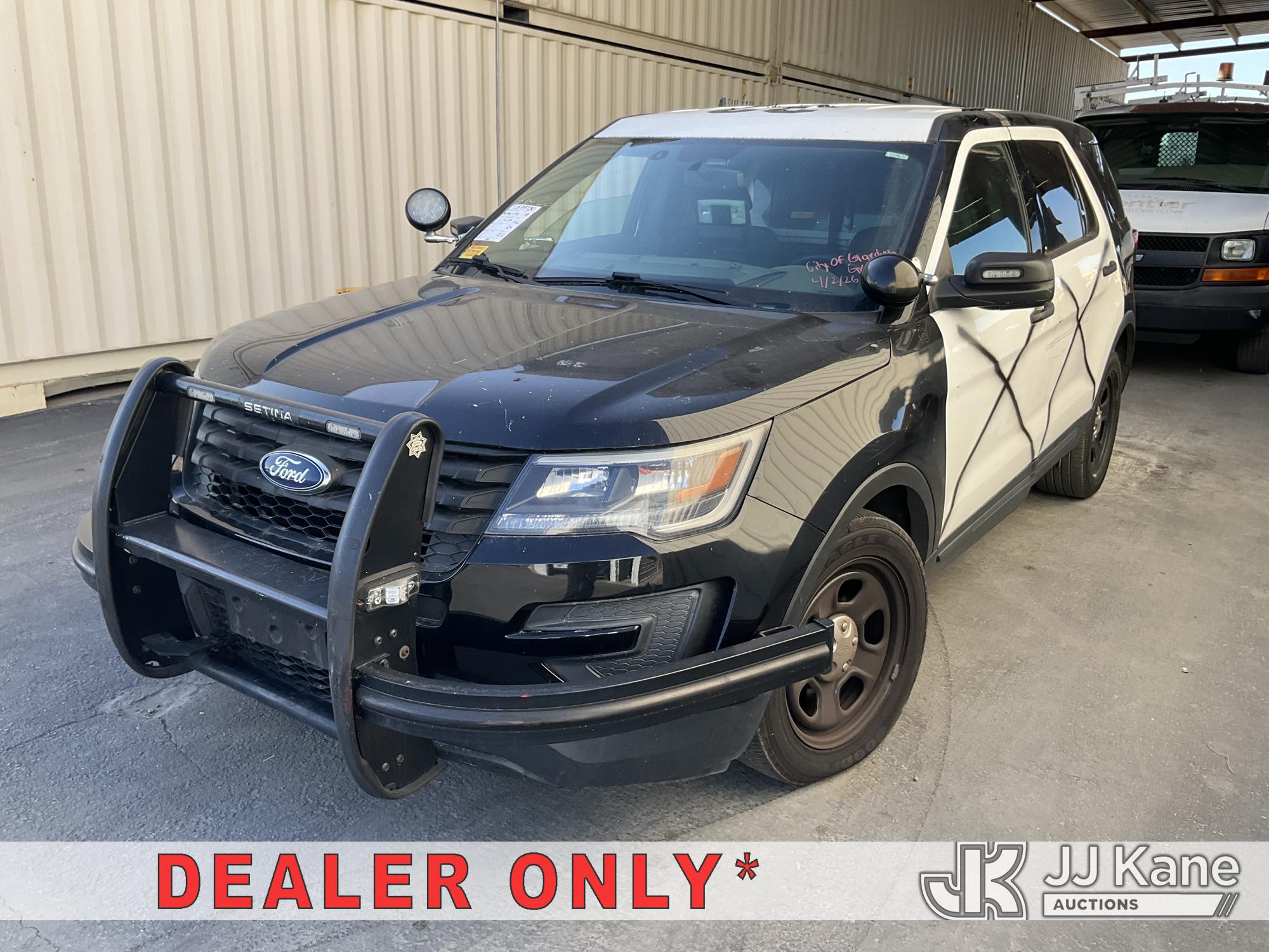 2019 Ford Explorer Police 4WD 4-Door Sport Utility Vehicle, Open Manufacturer Recall Number 24S02 (Remedy Not Yet Available)IN SOME OF THE AFFECTED VEHICLES, IT MAY BE POSSIBLE THAT SOME OF THE EXTERIOR A-PILLAR APPLIQUE TRIM CLIP ATTACHMENTS ARE NOT PROPERLY ENGAGED DUE TO IMPROPER ASSEMBLY OR REPAIR. IF THIS OCCURS, THE A-PILLAR APPLIQUE TRIM, WHICH BORDERS THE RIGHT AND LEFT SIDE OF THE WINDSHIELD, MAY BE LOOSE, MISSING OR BECOME DETACHED., but a remedy for this recall does not appear to be available. Dealer is not authorized to perform the recall repair. Periodically contact the manufacturer or check the VIN on the NHTSA website at www.safercar.govivin to determine whether a remedy for the recall is available. As soon as a remedy is available, arrange to have the recall remedied with a dealer from that make of car to make such repair. Open Manufacturer Recall Number 26S08 (Remedy Not Yet Available)ON YOUR VEHICLE, THE REAR SUSPENSION TOE LINK COULD FRACTURE. IF A TOE LINK FRACTURES, YOU MAY EXPERIENCE A CLUNK NOISE, UNUSUAL HANDLING, AND OR A MISALIGNED REAR WHEEL., but a remedy for this recall does not appear to be available. Dealer is not authorized to perform the recall repair. Periodically contact the manufacturer or check the VIN on the NHTSA website at www.safercar.govivin to determine whether a remedy for the recall is available. As soon as a remedy is available, arrange to have the recall remedied with a dealer from that make of car to make such repair.
