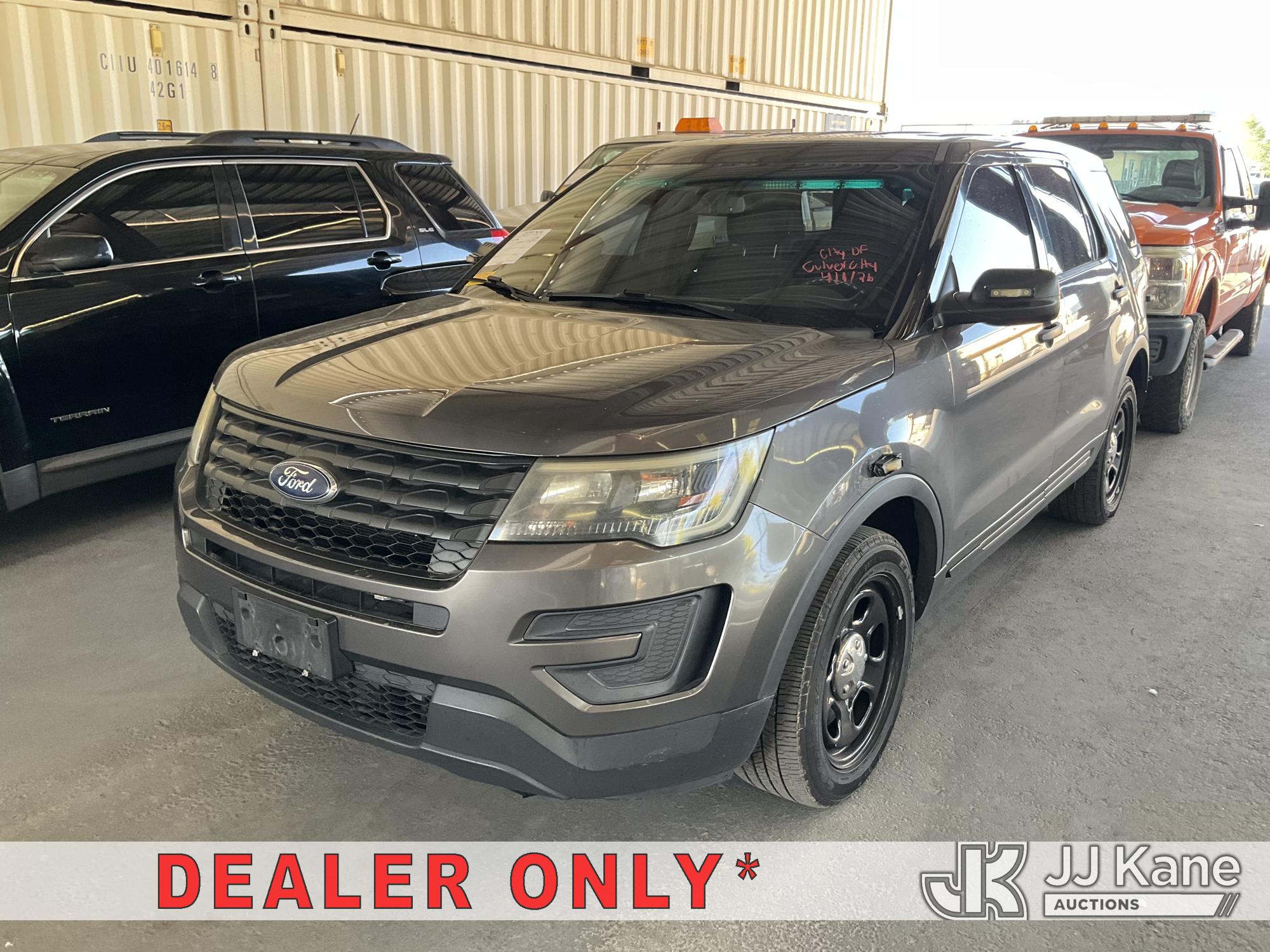 2017 Ford Explorer Police 4WD 4-Door Sport Utility Vehicle, Open Manufacturer Recall Number 24S02 (Remedy Not Yet Available)IN SOME OF THE AFFECTED VEHICLES, IT MAY BE POSSIBLE THAT SOME OF THE EXTERIOR A-PILLAR APPLIQUE TRIM CLIP ATTACHMENTS ARE NOT PROPERLY ENGAGED DUE TO IMPROPER ASSEMBLY OR REPAIR. IF THIS OCCURS, THE A-PILLAR APPLIQUE TRIM, WHICH BORDERS THE RIGHT AND LEFT SIDE OF THE WINDSHIELD, MAY BE LOOSE, MISSING OR BECOME DETACHED., but a remedy for this recall does not appear to be available. Dealer is not authorized to perform the recall repair. Periodically contact the manufacturer or check the VIN on the NHTSA website at www.safercar.govivin to determine whether a remedy for the recall is available. As soon as a remedy is available, arrange to have the recall remedied with a dealer from that make of car to make such repair. Open Manufacturer Recall Number 25S53 (Remedy Not Yet Available)IN YOUR VEHICLE, THE DRIVER AND FRONT PASSENGER DOOR B-PILLAR TRIM APPLIQUES MAY BECOME PARTIALLY OR FULLY DETACHED. YOU MAY VISUALLY NOTICE THE B-PILLAR TRIM APPLIQUES SEPARATING FROM THE TOP OF THE FRONT DOORS WHEN ENTERING EXITING THE VEHICLE AND OR HEAR WIND NOISE AND RATTLING NOISE AS YOU DRIVE., but a remedy for this recall does not appear to be available. Dealer is not authorized to perform the recall repair. Periodically contact the manufacturer or check the VIN on the NHTSA website at www.safercar.govivin to determine whether a remedy for the recall is available. As soon as a remedy is available, arrange to have the recall remedied with a dealer from that make of car to make such repair.