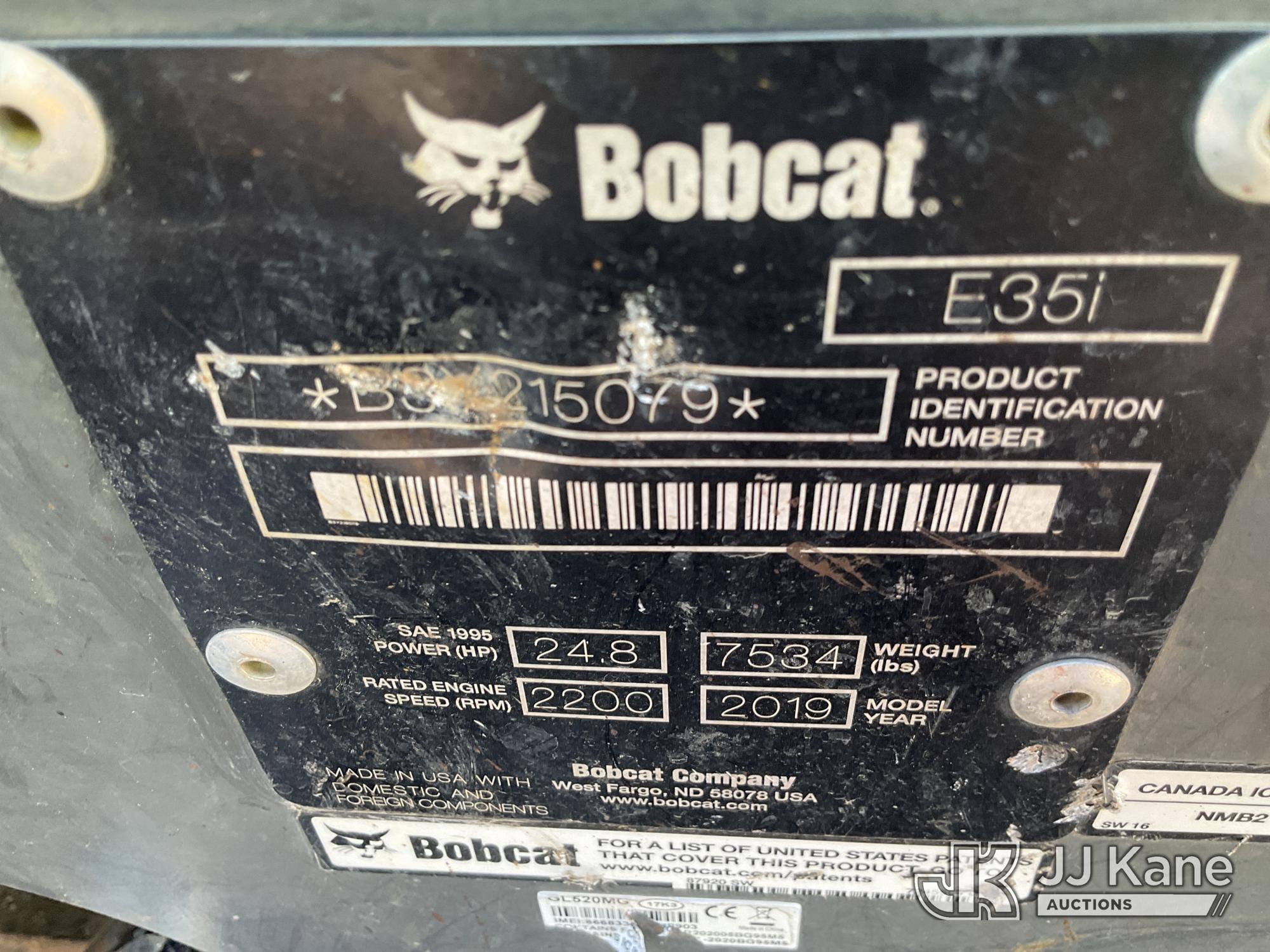 2019 Bobcat E35I
