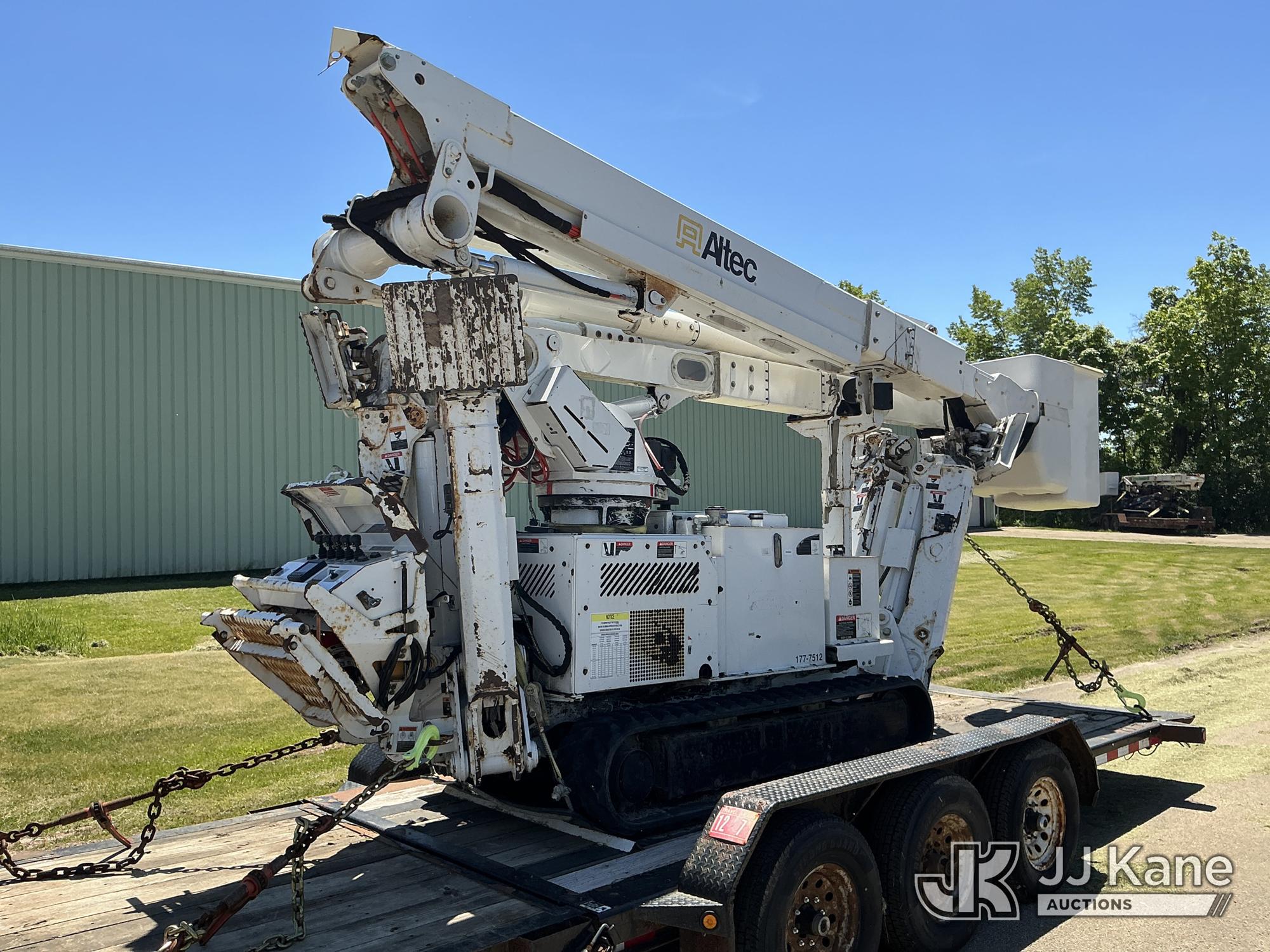 Altec TDA58, Articulating & Telescopic Bucket mounted on 2017 Altec TDA58 Tracked Backyard Carrier, To Be Sold With Lot# NW037 (Equipment and trailer price will be split out on invoice to reflect 80/20, equipment to trailer price ratio for tax purposes.