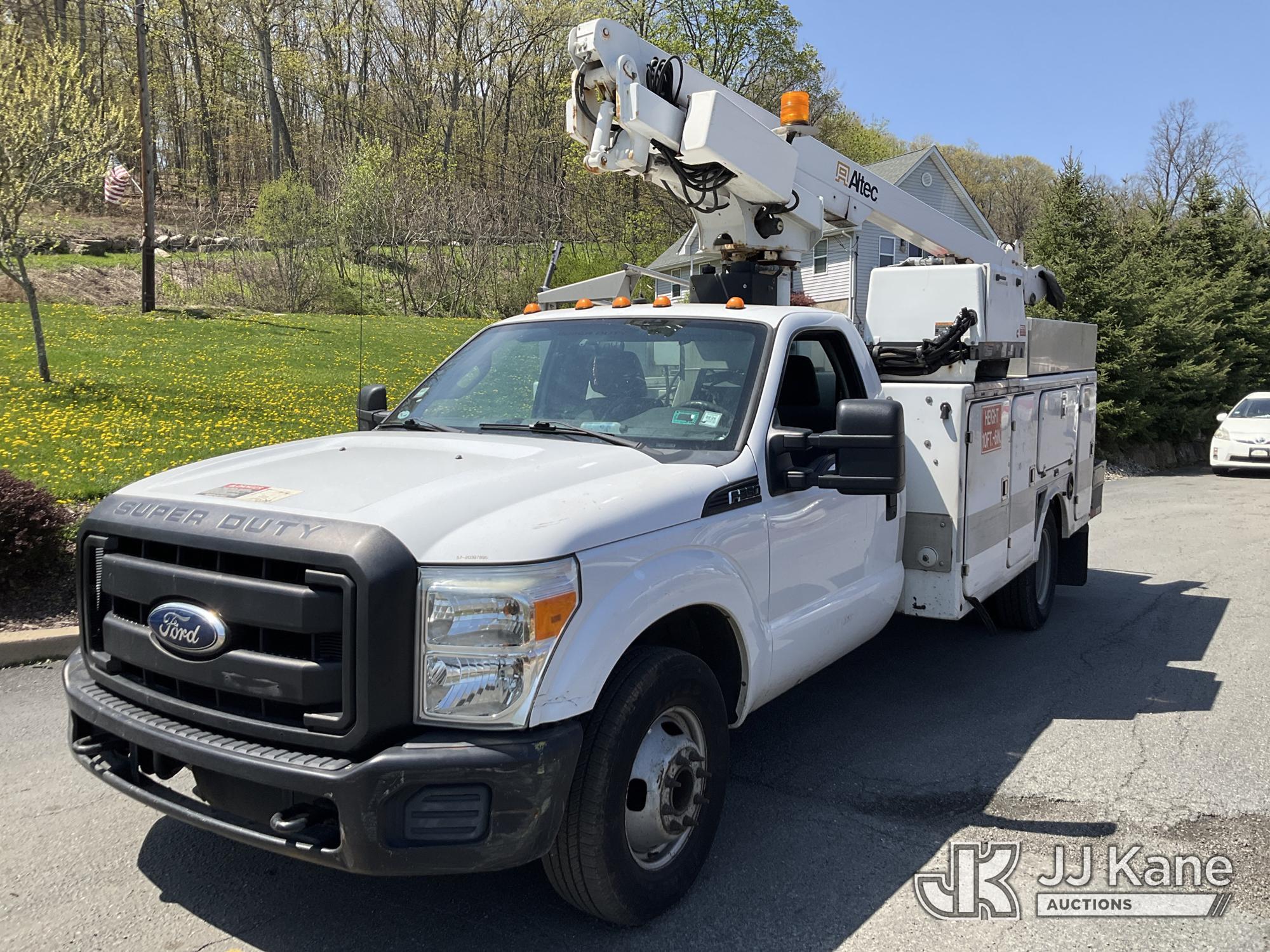 Altec AT200-A, Telescopic Non-Insulated Bucket Truck mounted on 2012 Ford F-350 SD Utility Truck