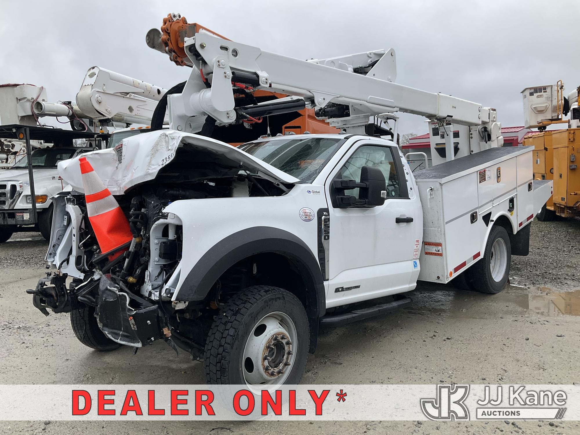 Altec AT40G, Articulating & Telescopic Bucket Truck mounted behind cab on 2023 Ford F-550 Utility Truck