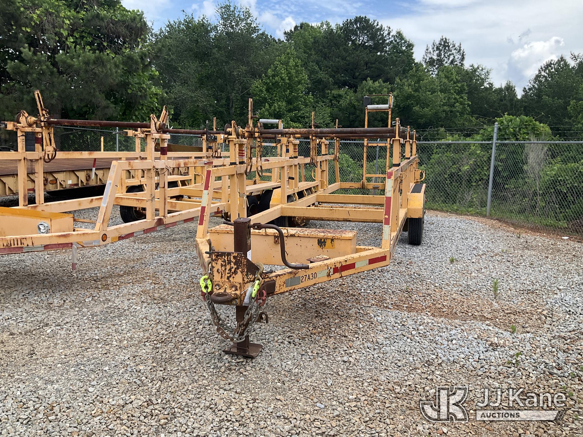 2004 Pike Equipment 27A T/A 3-Position Reel Trailer
