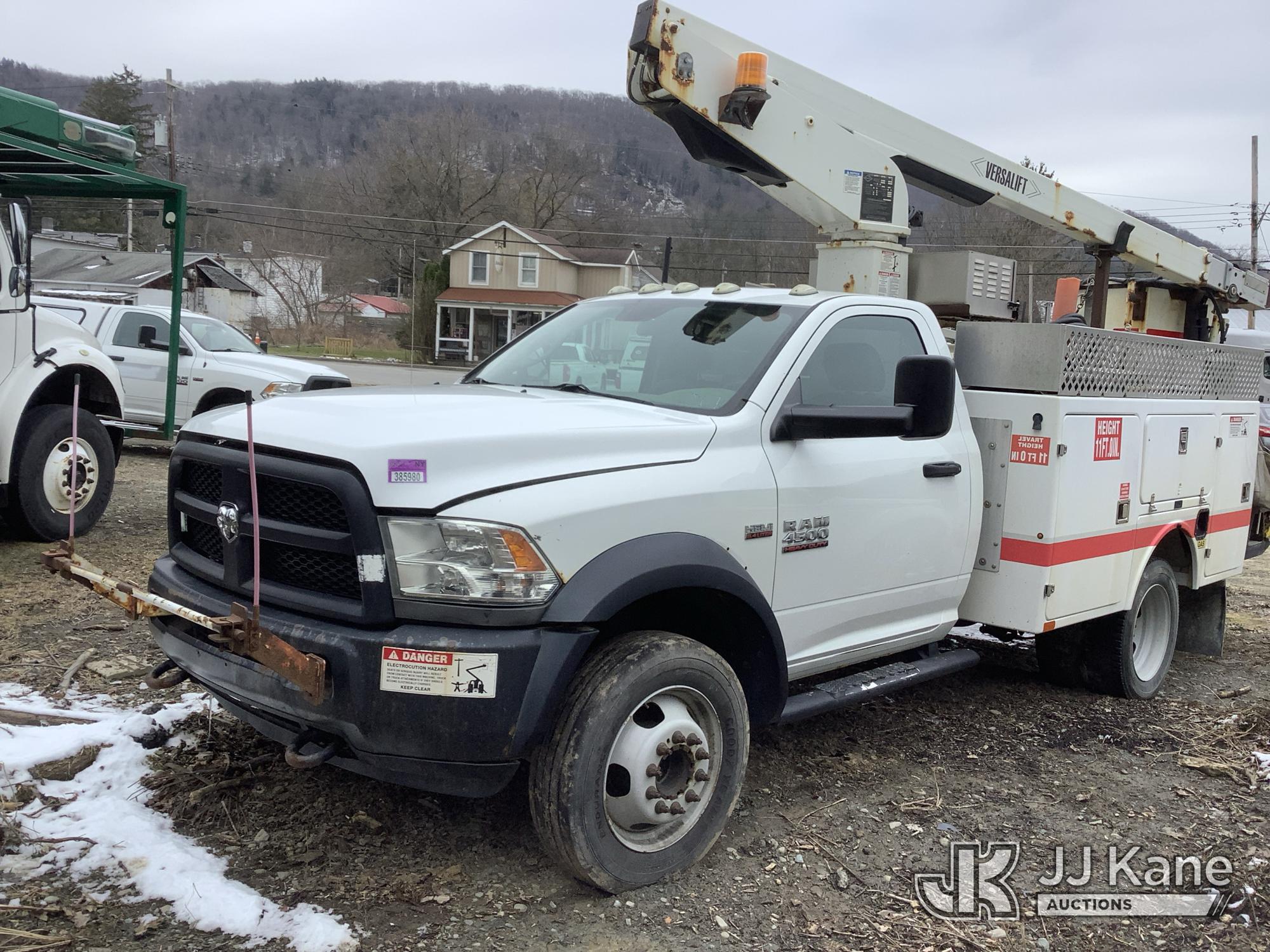 Versalift TEL29N-03, Telescopic Non-Insulated Bucket Truck mounted behind cab on 2014 RAM 4500 2WD Service Truck