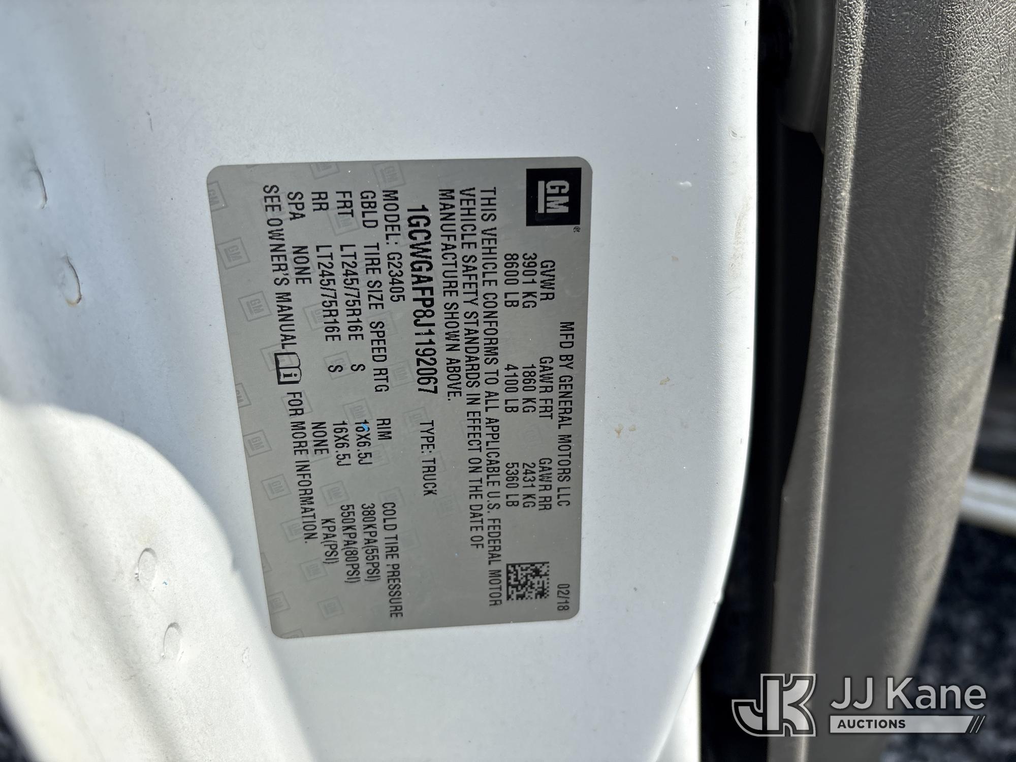 2018 Chevrolet Express G2500