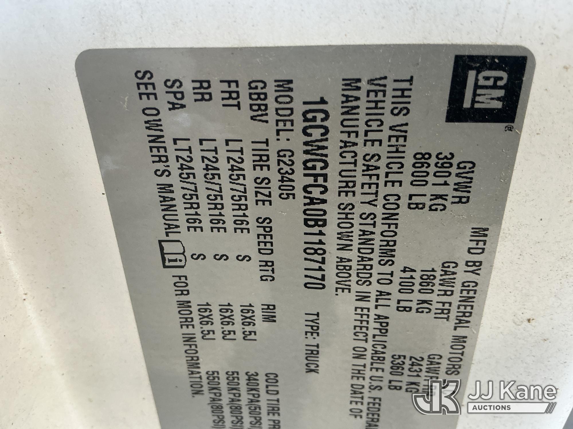 2011 Chevrolet EXPRESS G2500