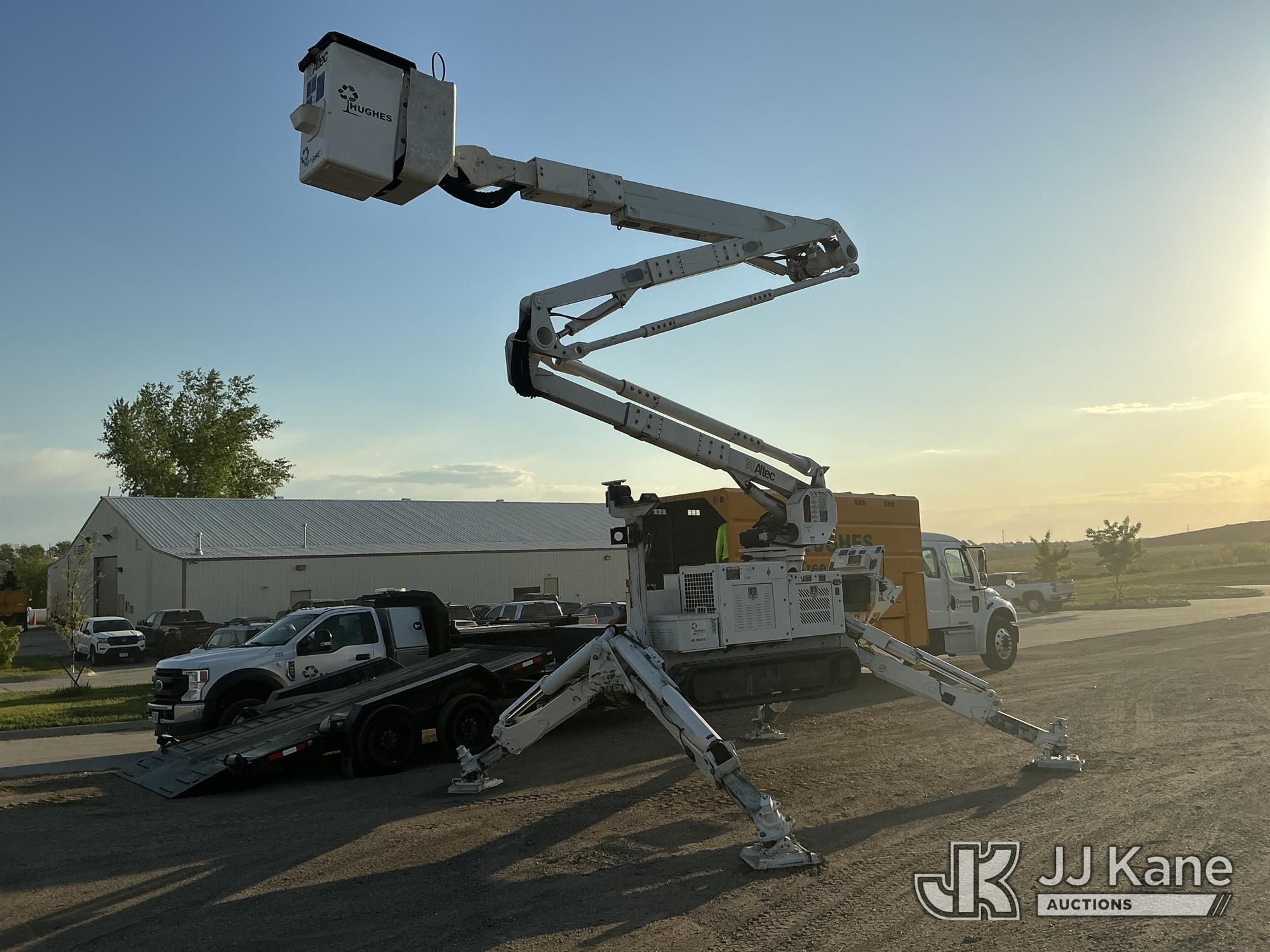 Altec TDA58, Articulating & Telescopic Bucket Truck mounted on 2016 Altec TDA58 Tracked Back Yard Carrier, Garage Kept