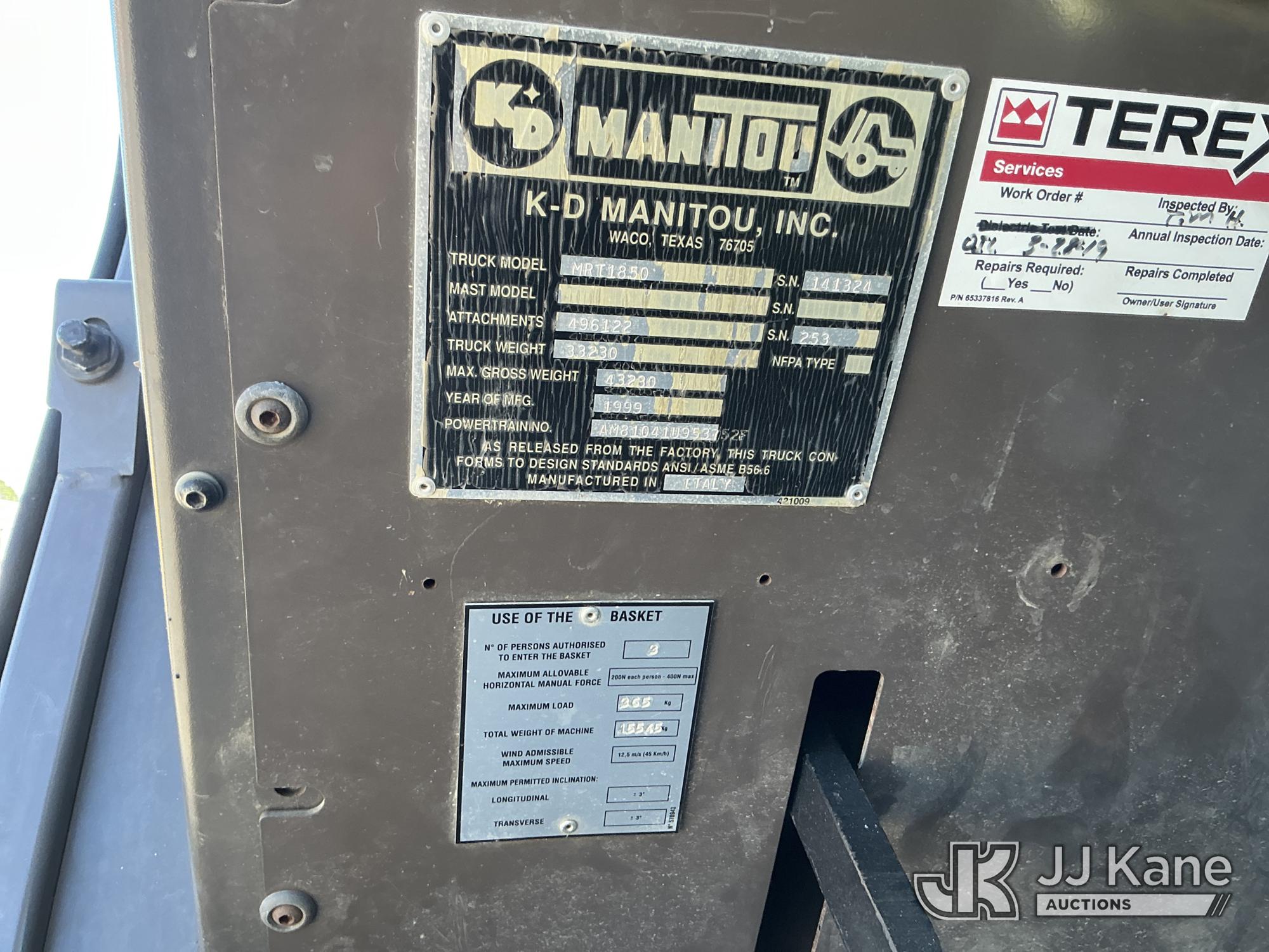 1999 Manitou MRT1850