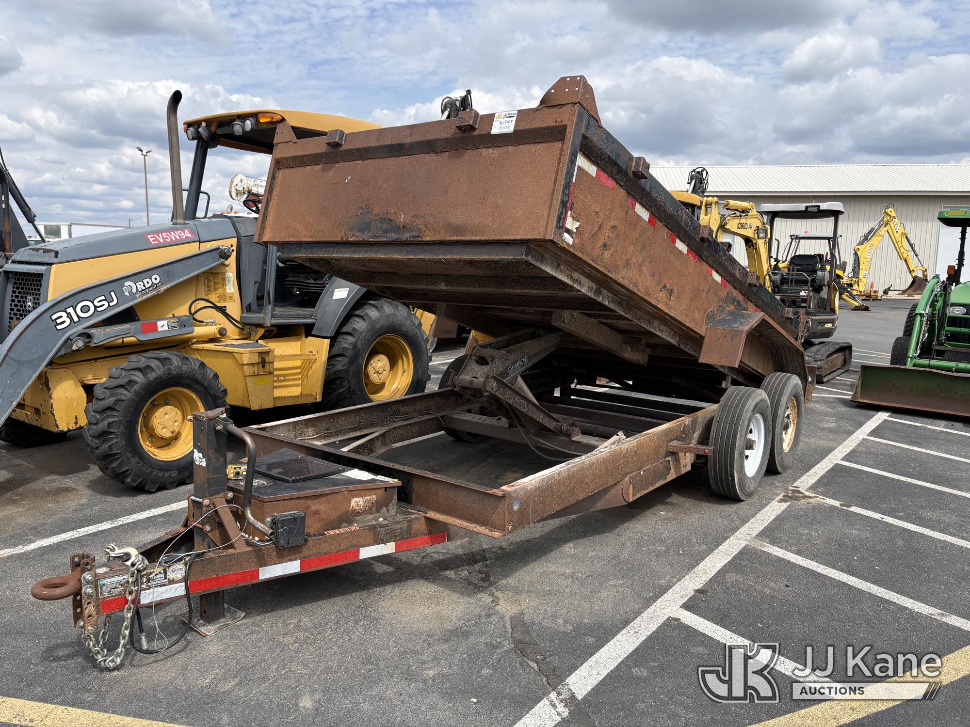 2015 H & H Trailers, LLC. 14K T/A Dump Trailer, Bed Dimensions: 81in Wide, 24in Deep 14ft Long. Overall Dimensions 23ft Long, 53in Tall, 105in Wide