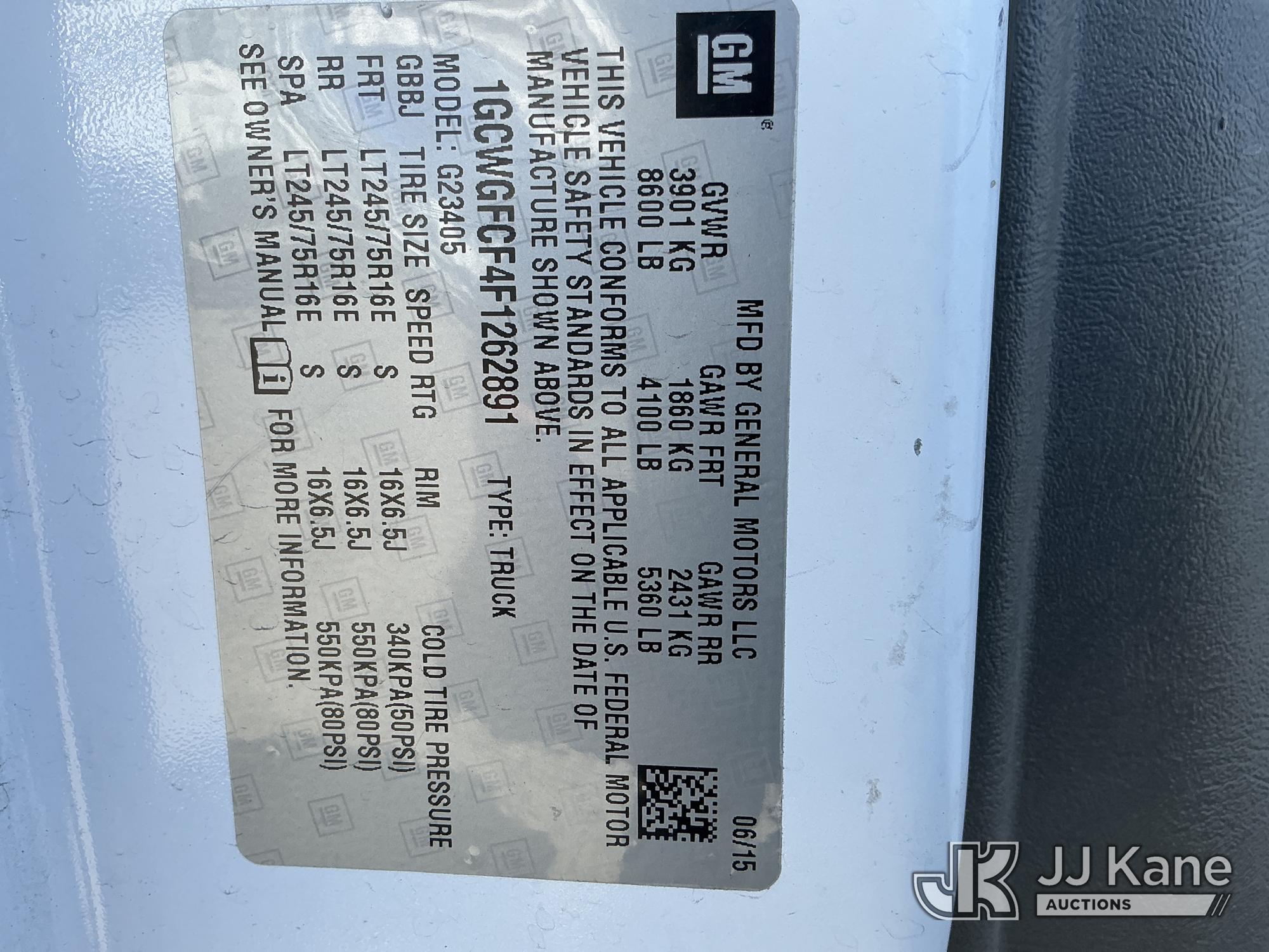 2015 Chevrolet EXPRESS G2500