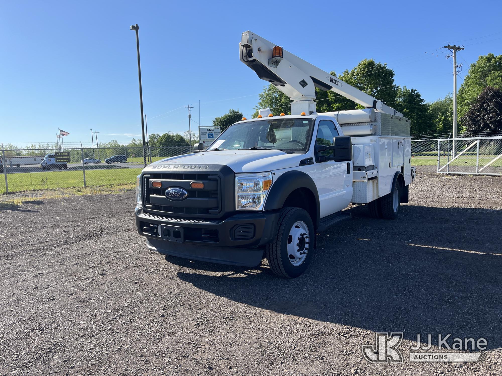 Versalift TEL29NE03, Telescopic Non-Insulated Bucket Truck mounted behind cab on 2016 Ford F-450 SD Service Truck