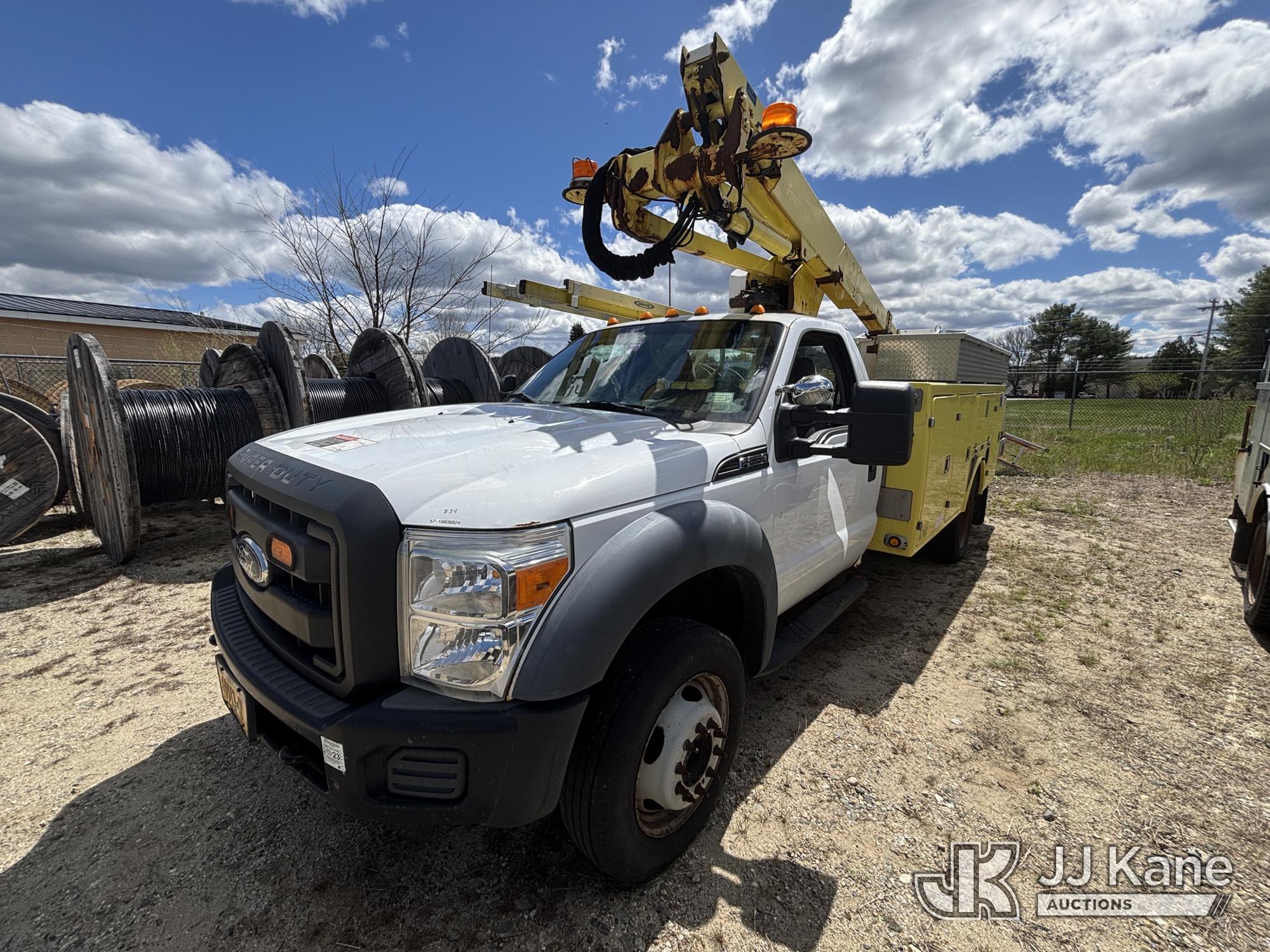 Altec AT237, Articulating & Telescopic Non-Insulated Bucket Truck mounted behind cab on 2011 Ford F550 4x4 Service Truck