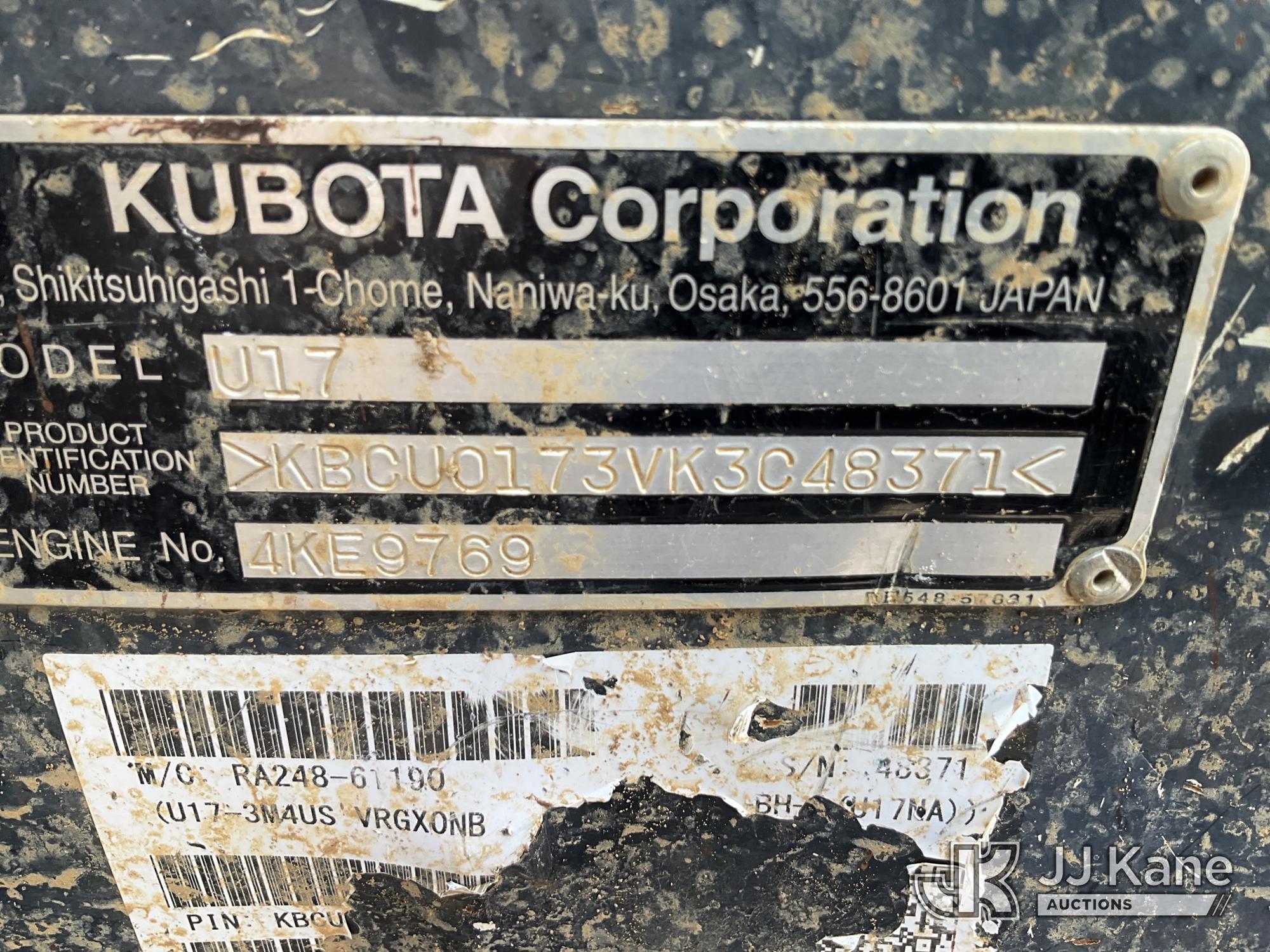 2019 Kubota U17
