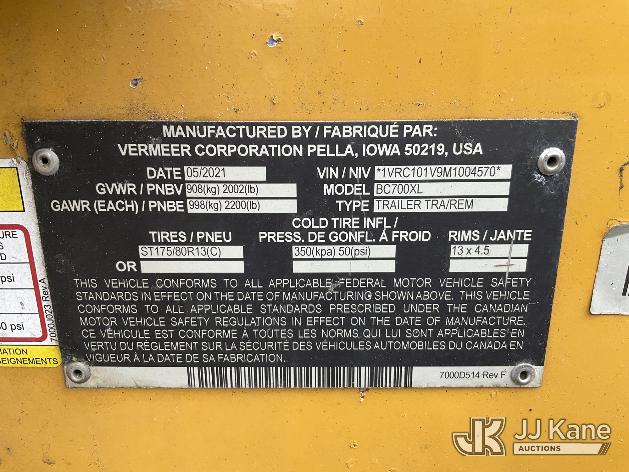 2021 Vermeer BC700XL