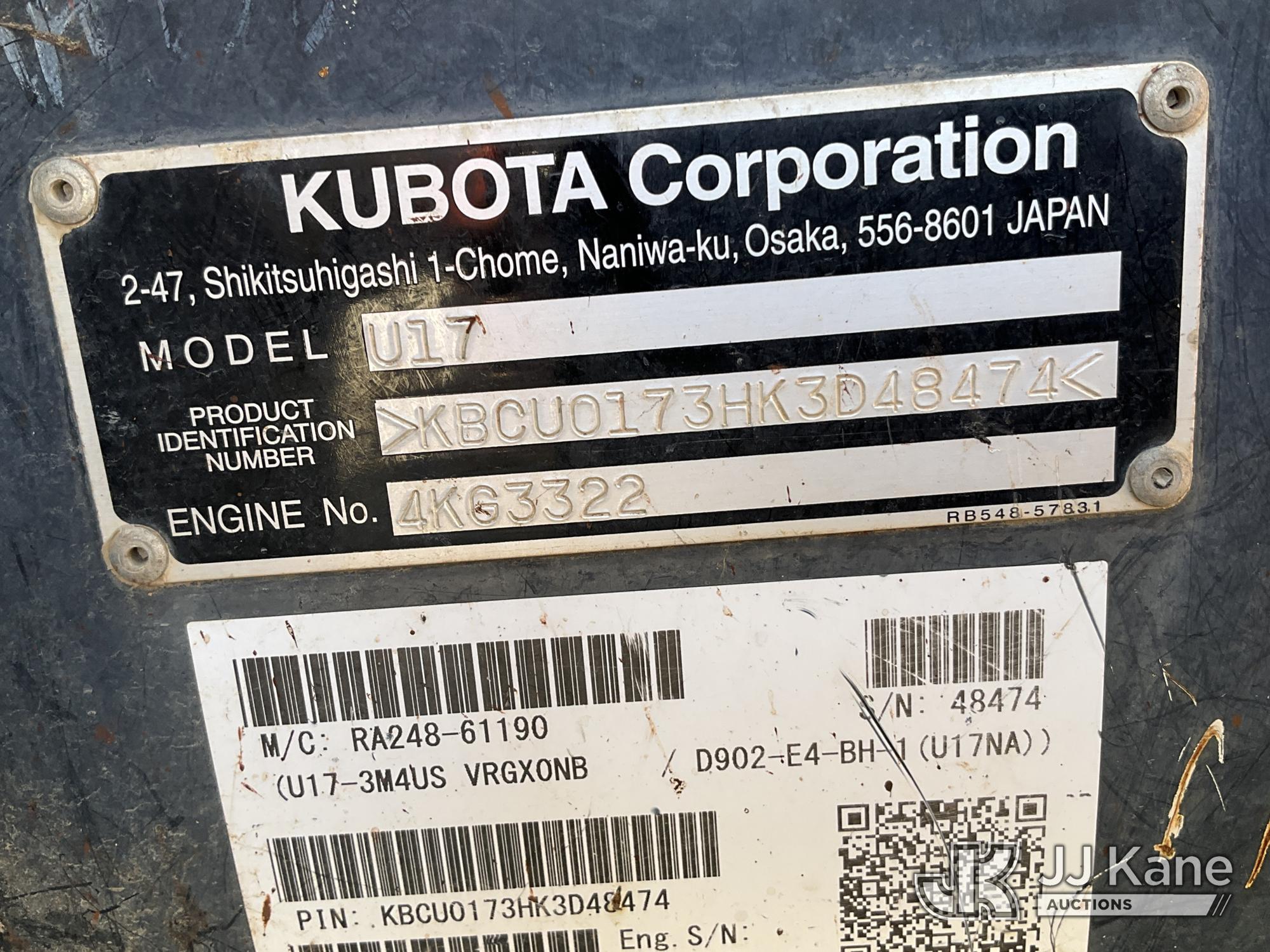 2019 Kubota U17