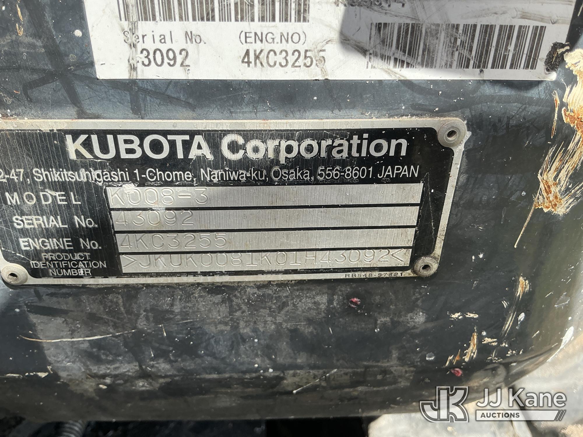 2019 Kubota K008-3