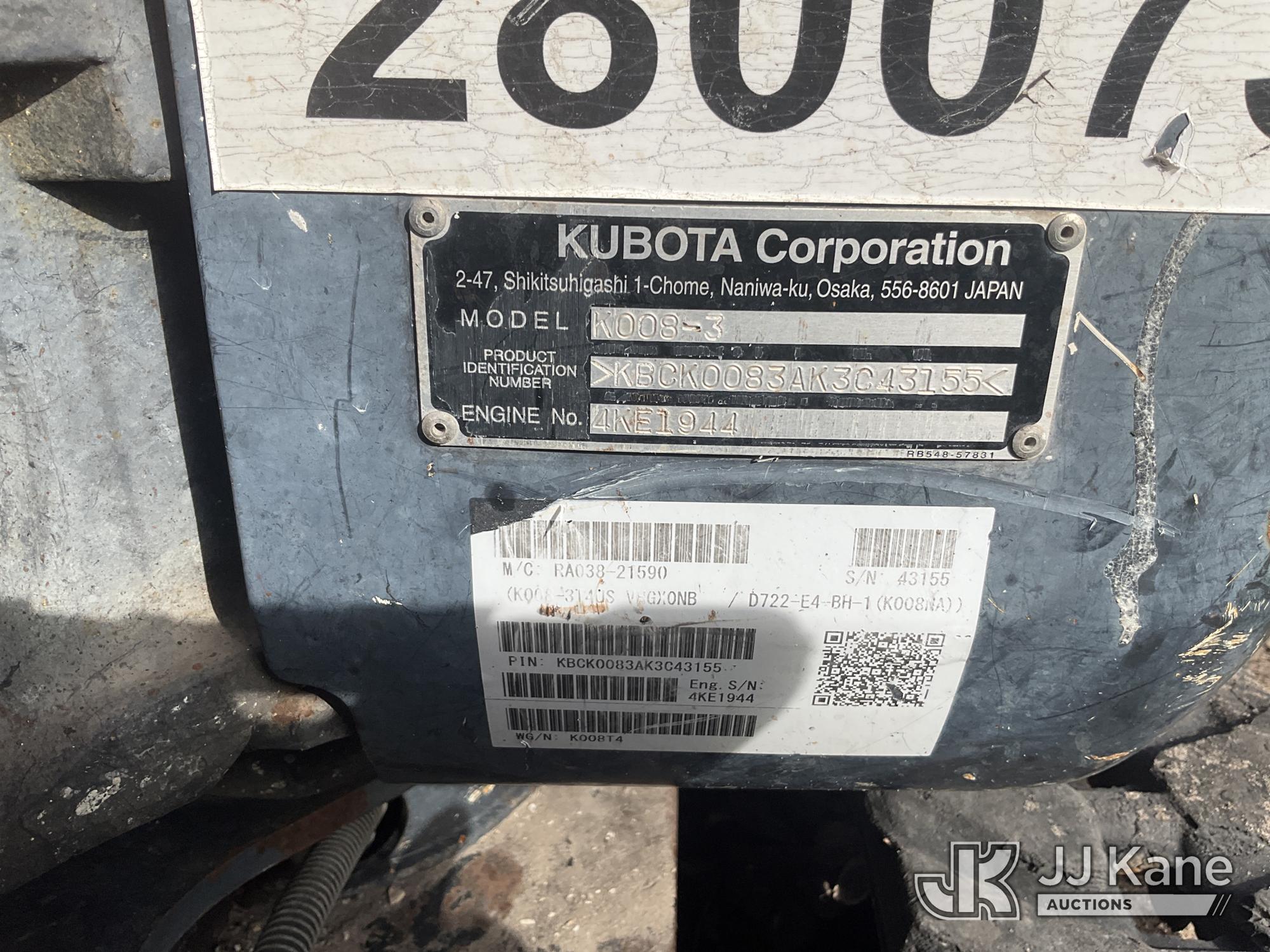 2019 Kubota K008-3