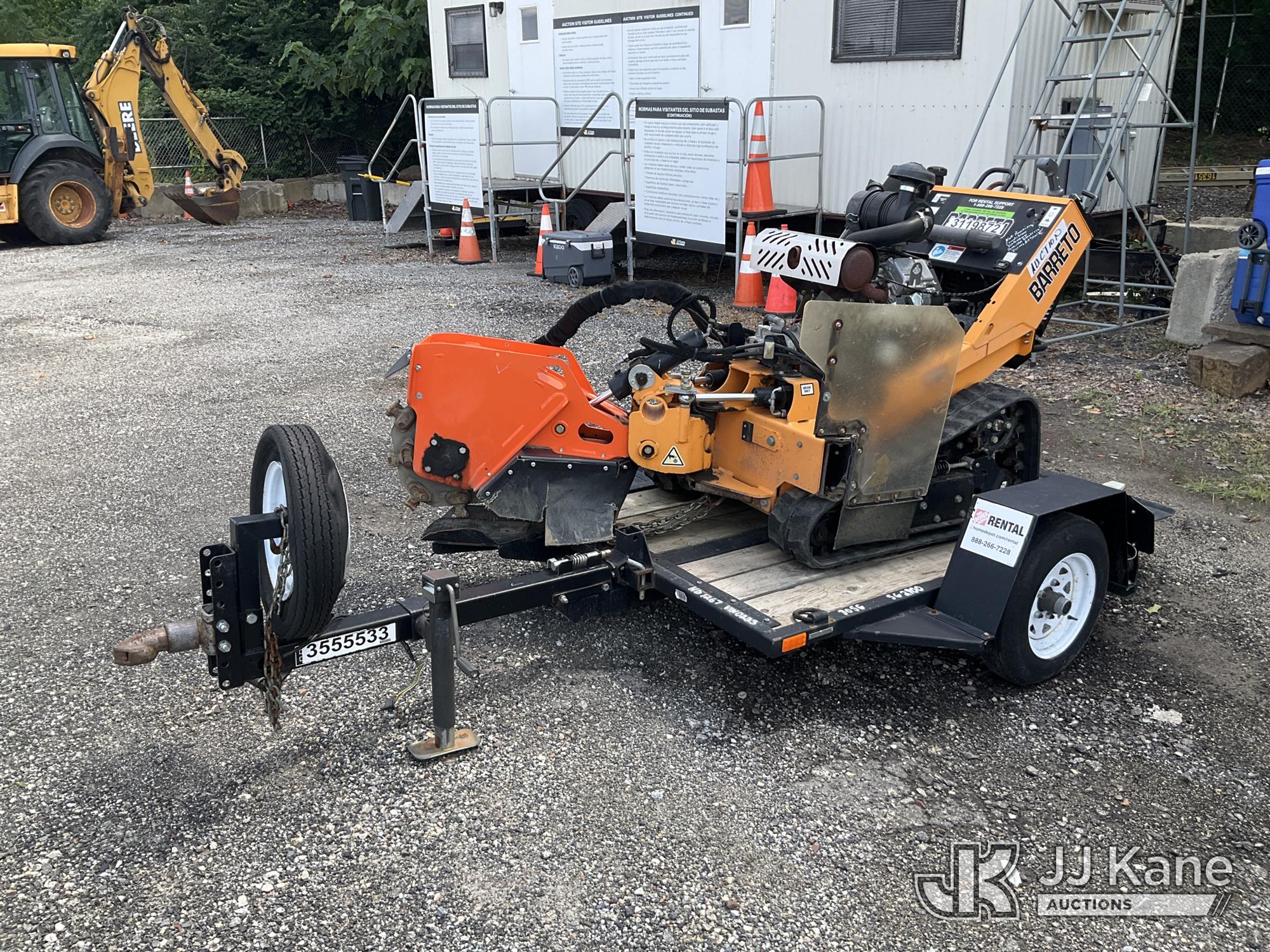 2021 Barreto E30SGB Walk-Behind Stump Grinder, Sold With S/A Support Trailer ID 1613780