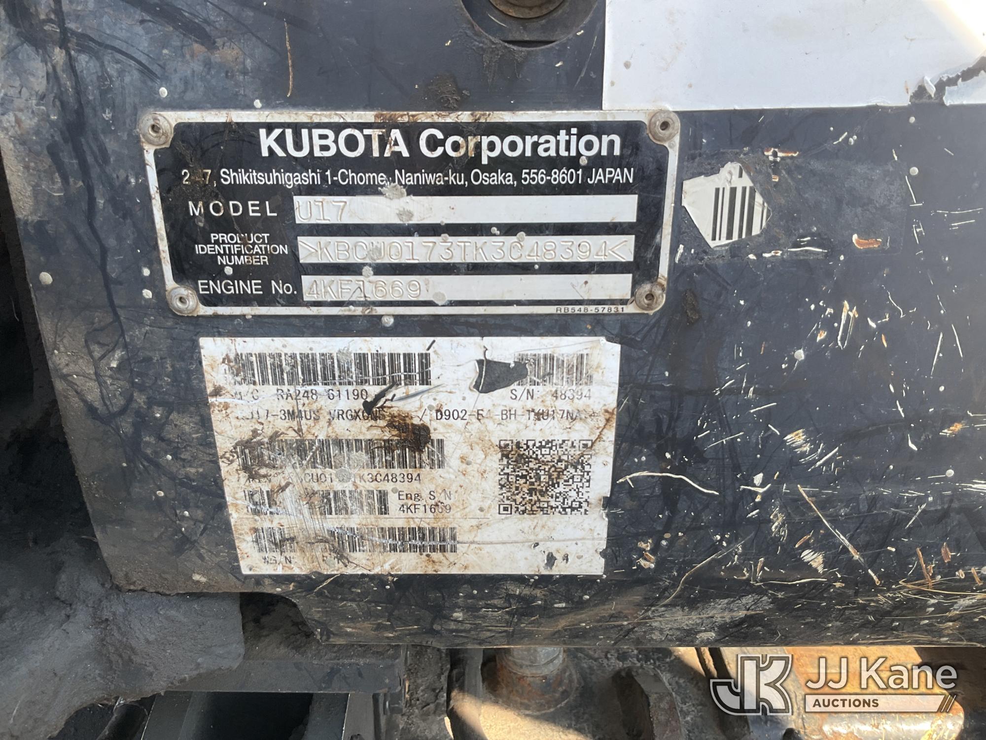 2019 Kubota U17