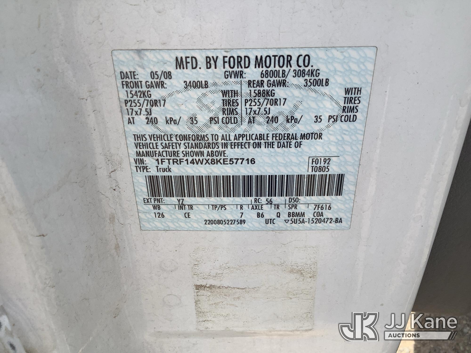 2008 Ford F150 4X4