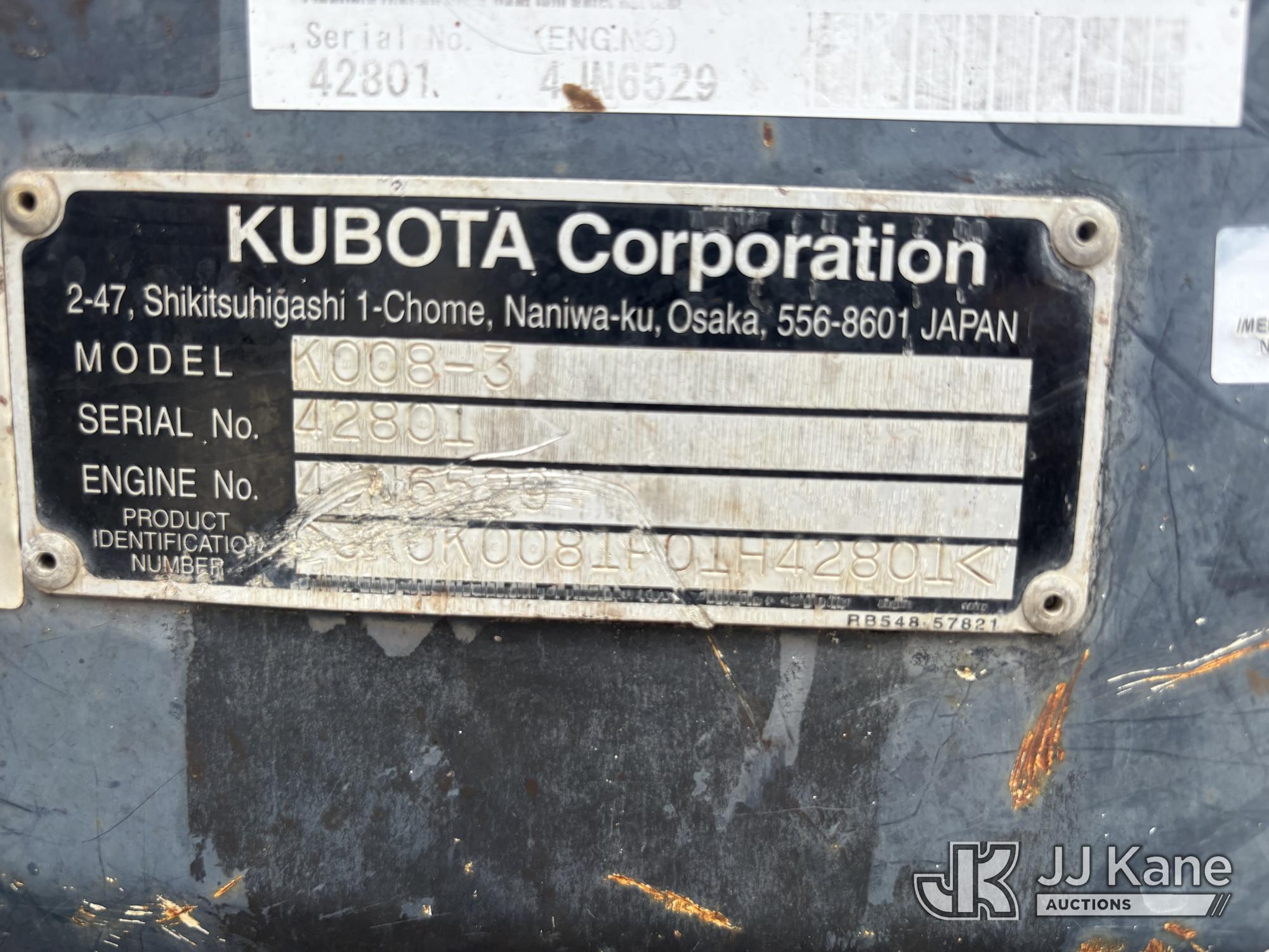 2019 Kubota K008-3