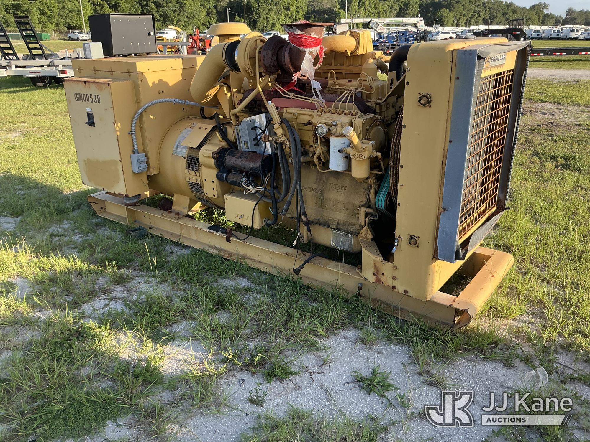 1988 Caterpillar D343 250KW Generator, skid mtd.