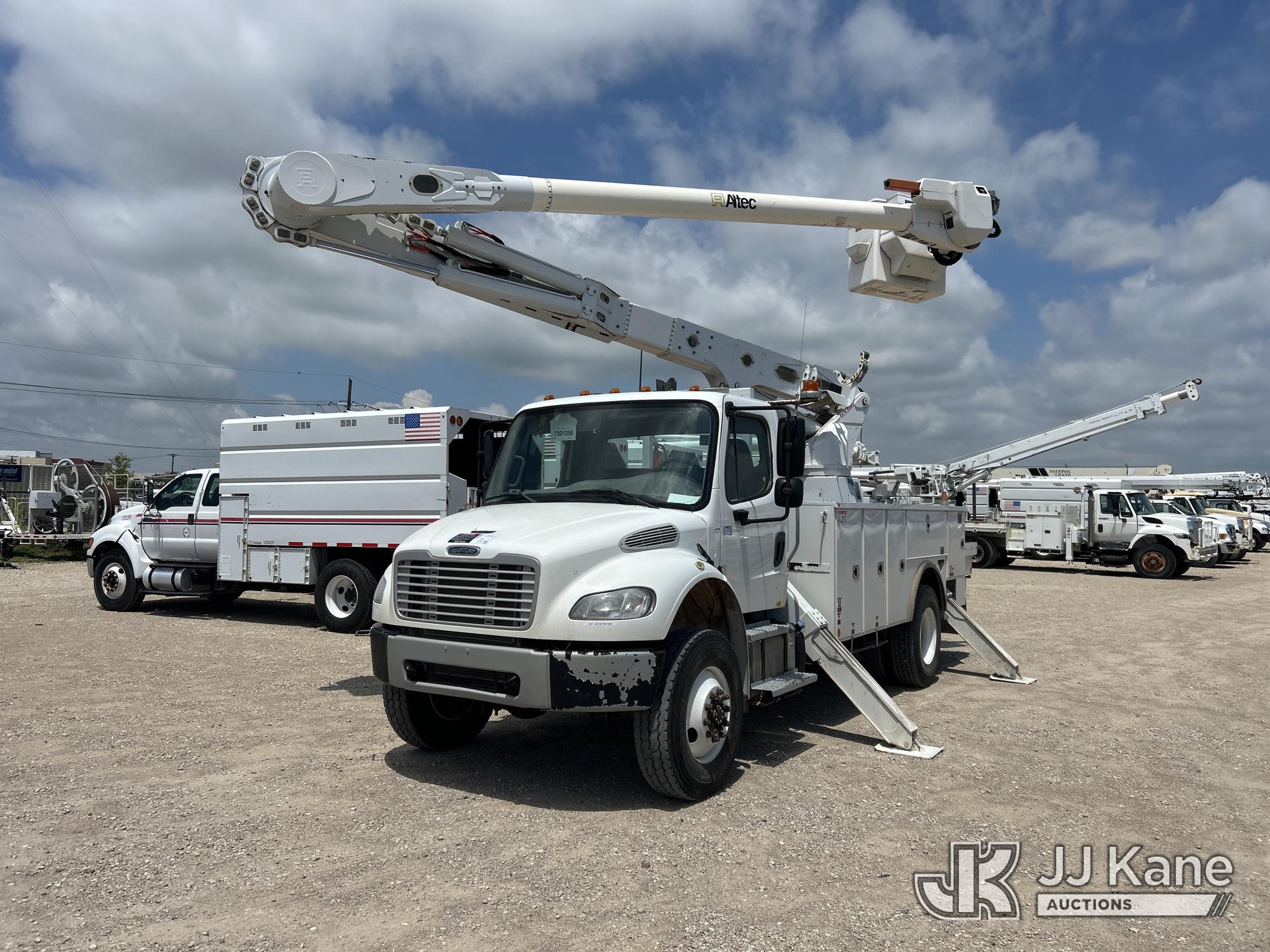 Altec AM55, Over-Center Material Handling Bucket Truck rear mounted on 2019 M2-106 Freightliner Utility Truck