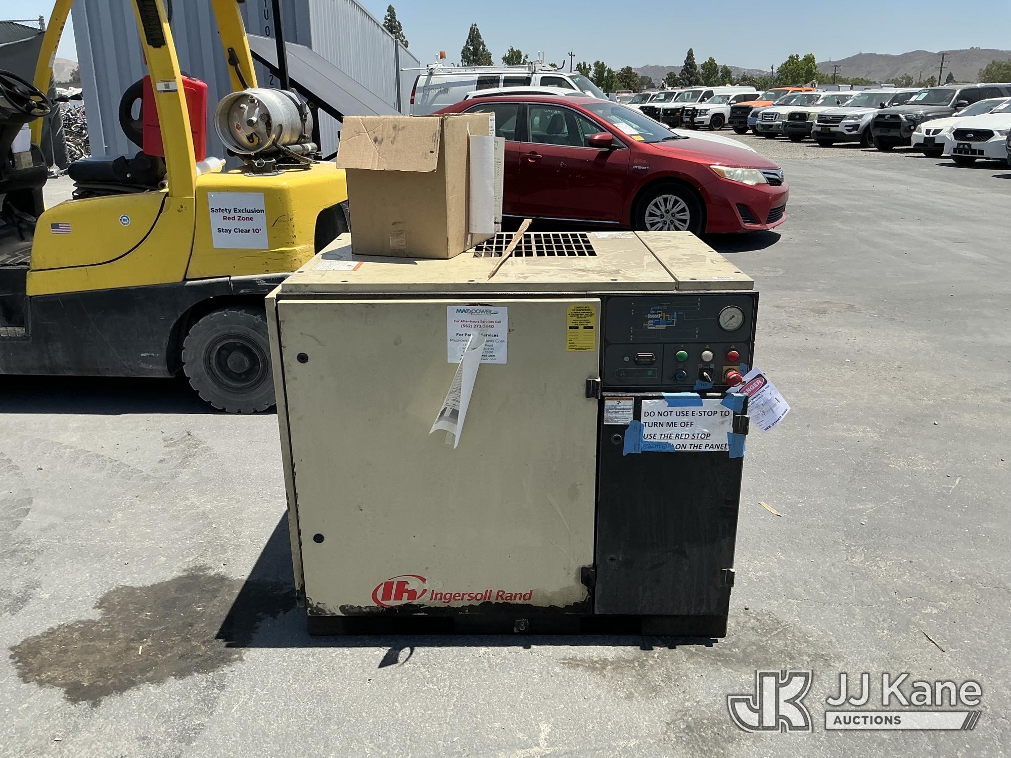 Ingersoll Rand Rotary Air Compressor (Used) NOTE: This unit is being sold AS IS/WHERE IS via Timed Auction and is located in Jurupa Valley