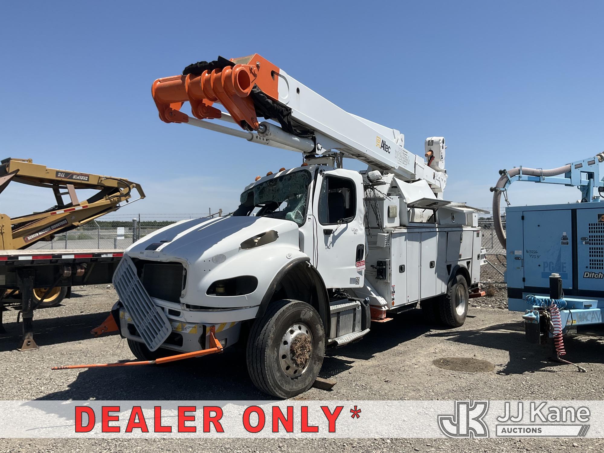 Altec TA60, Articulating & Telescopic Material Handling Bucket Truck center mounted on 2021 Freightliner M2 106 Utility Truck