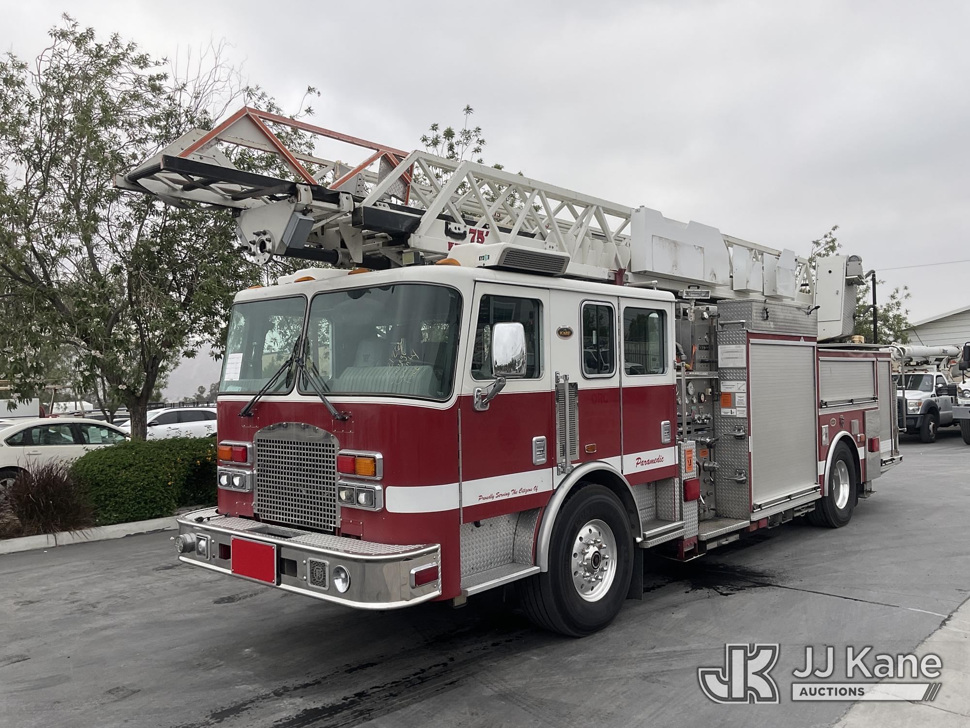 2000 Quint KME Fire Truck, Ladder Truck