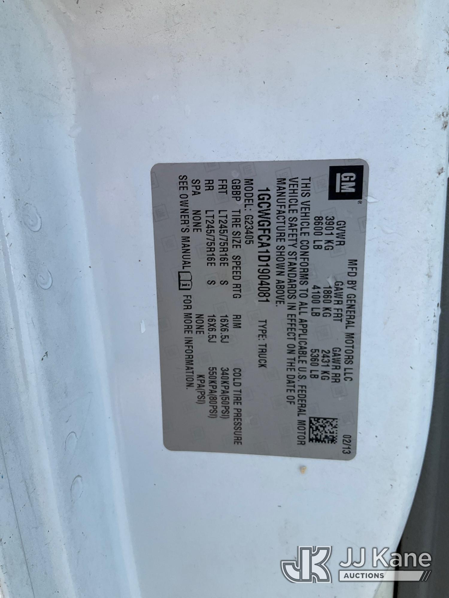 2013 Chevrolet Express G2500