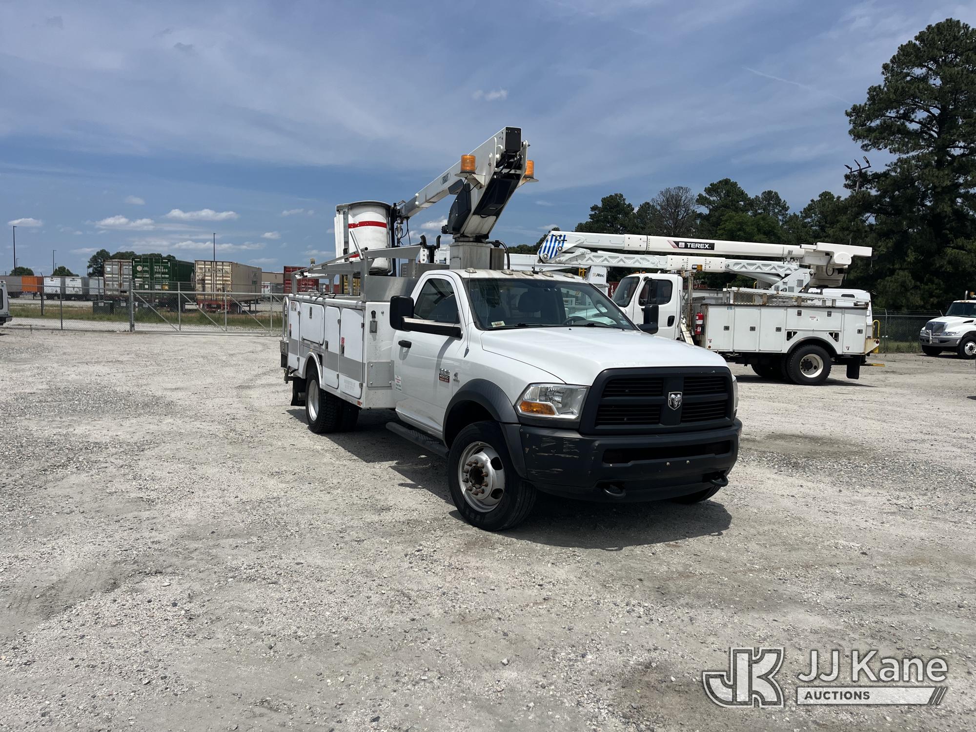 Versalift TEL29NE03, Telescopic Non-Insulated Bucket Truck mounted behind cab on 2012 Dodge Ram 4500 Service Truck