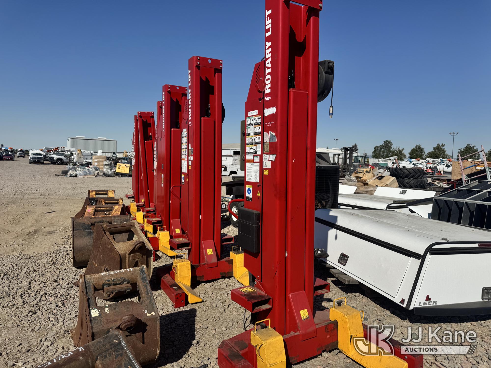 Six Small Rotary Lifts (Used) NOTE: This unit is being sold AS IS/WHERE IS via Timed Auction and is located in Dixon