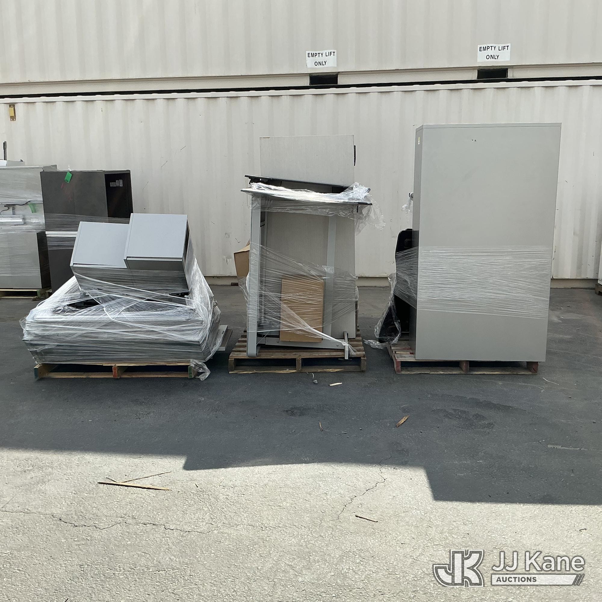 (3 Pallets) Office Equipment (Used) NOTE: This unit is being sold AS IS/WHERE IS via Timed Auction and is located in Jurupa Valley
