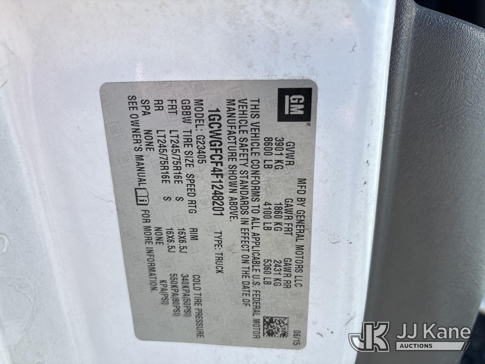 2015 Chevrolet Express G2500