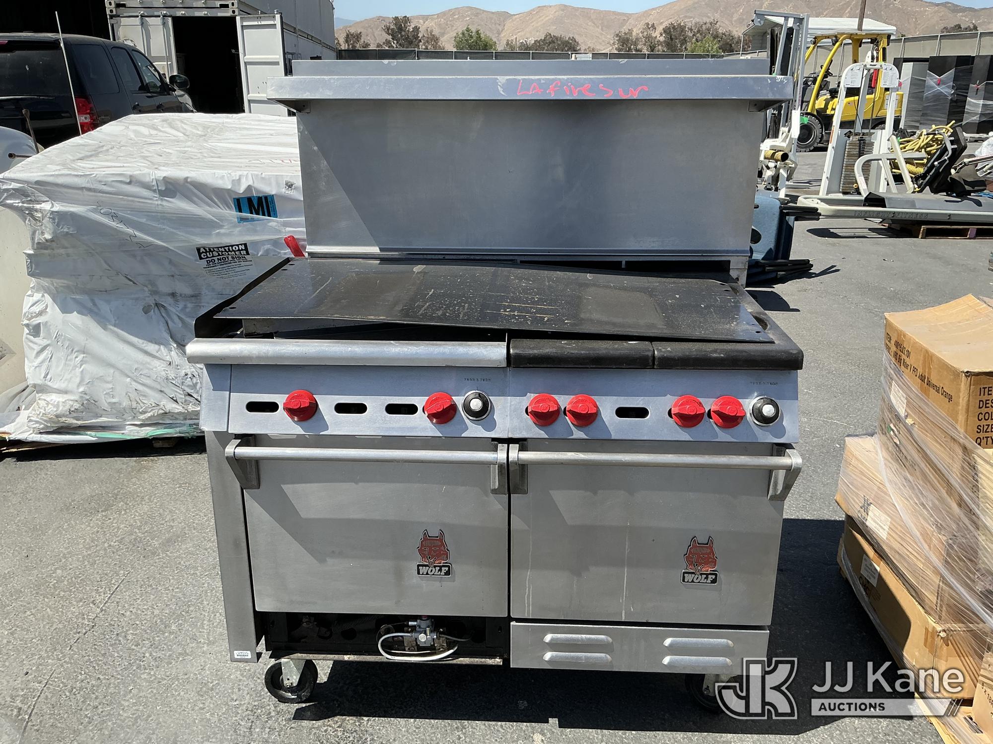 Wolf Stove (Used) NOTE: This unit is being sold AS IS/WHERE IS via Timed Auction and is located in Jurupa Valley