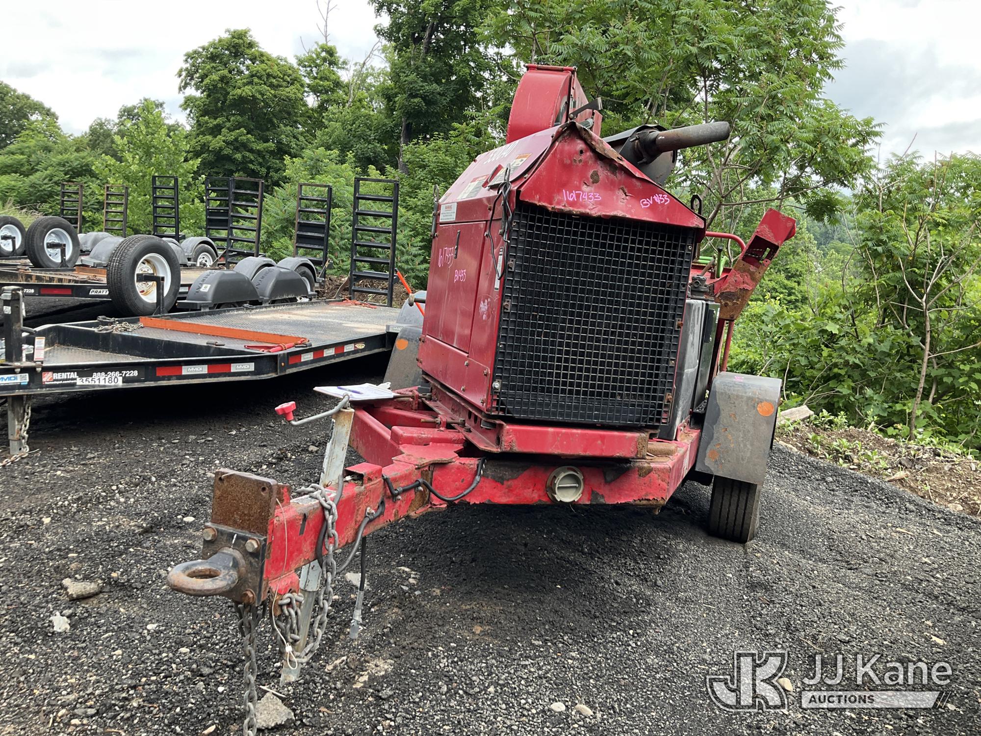 2013 Altec DC1317 Portable Chipper (13in Disc), trailer mounted