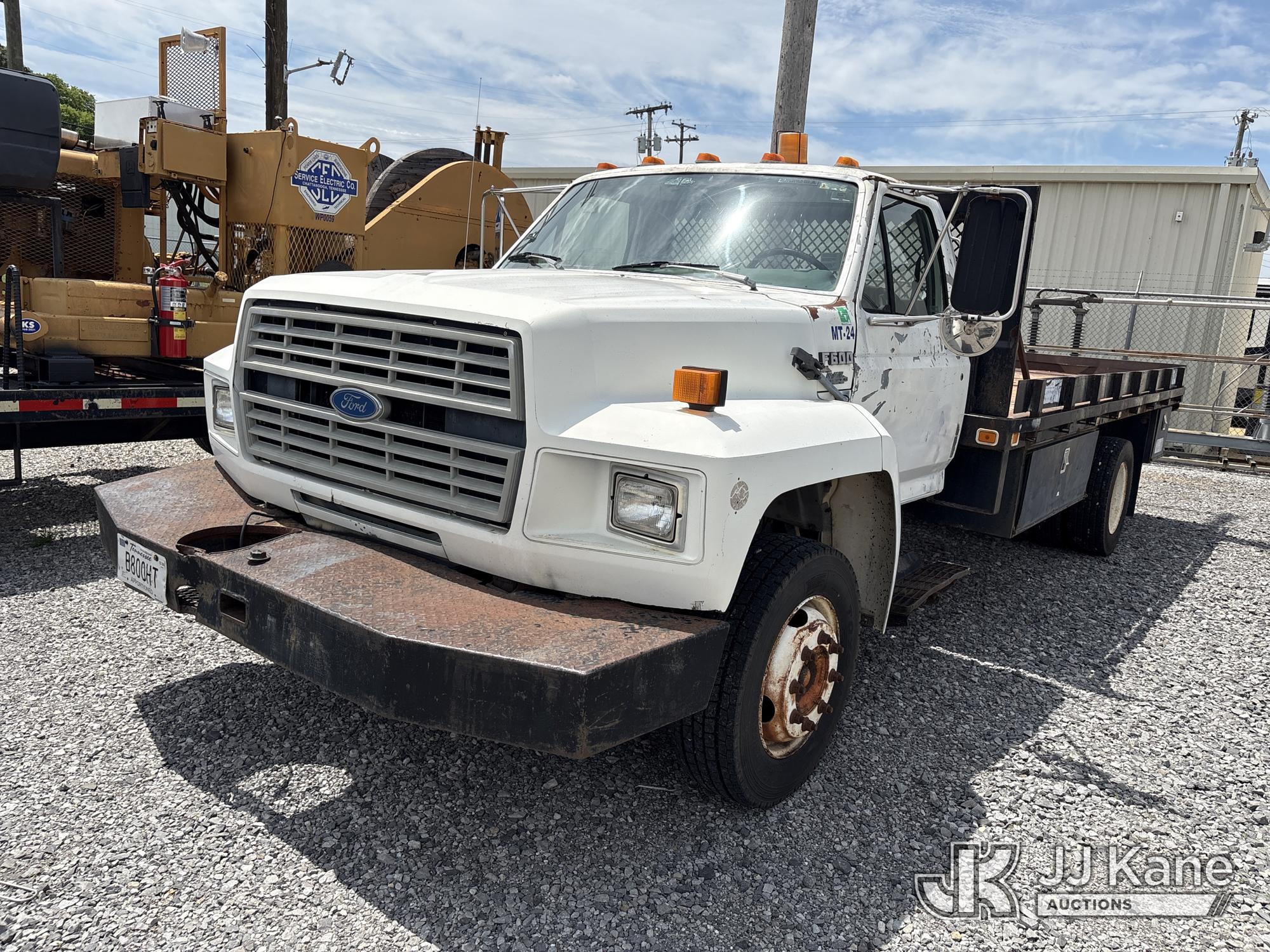 1994 Ford F600F Flatbed Truck