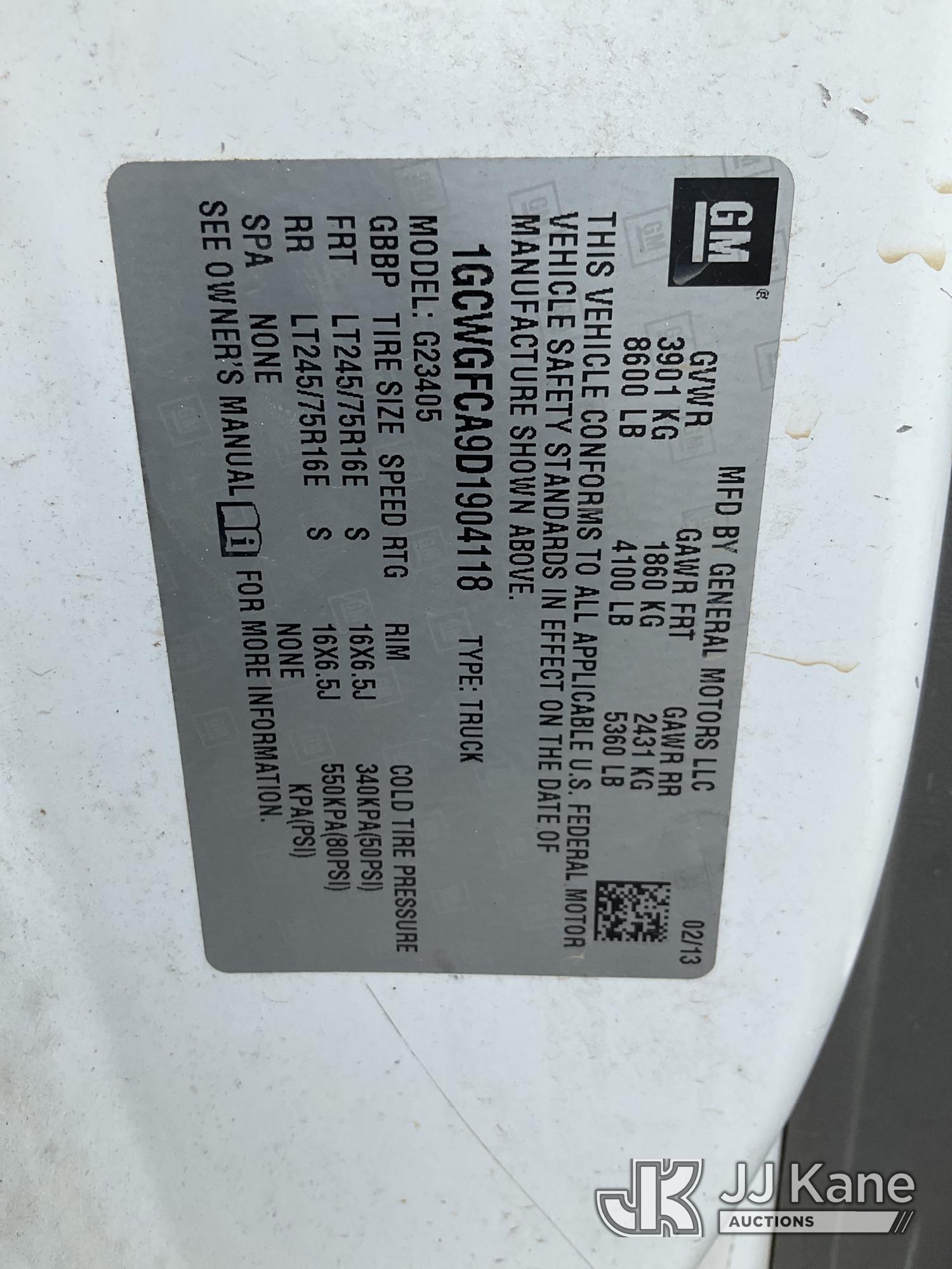 2013 Chevrolet EXPRESS G2500